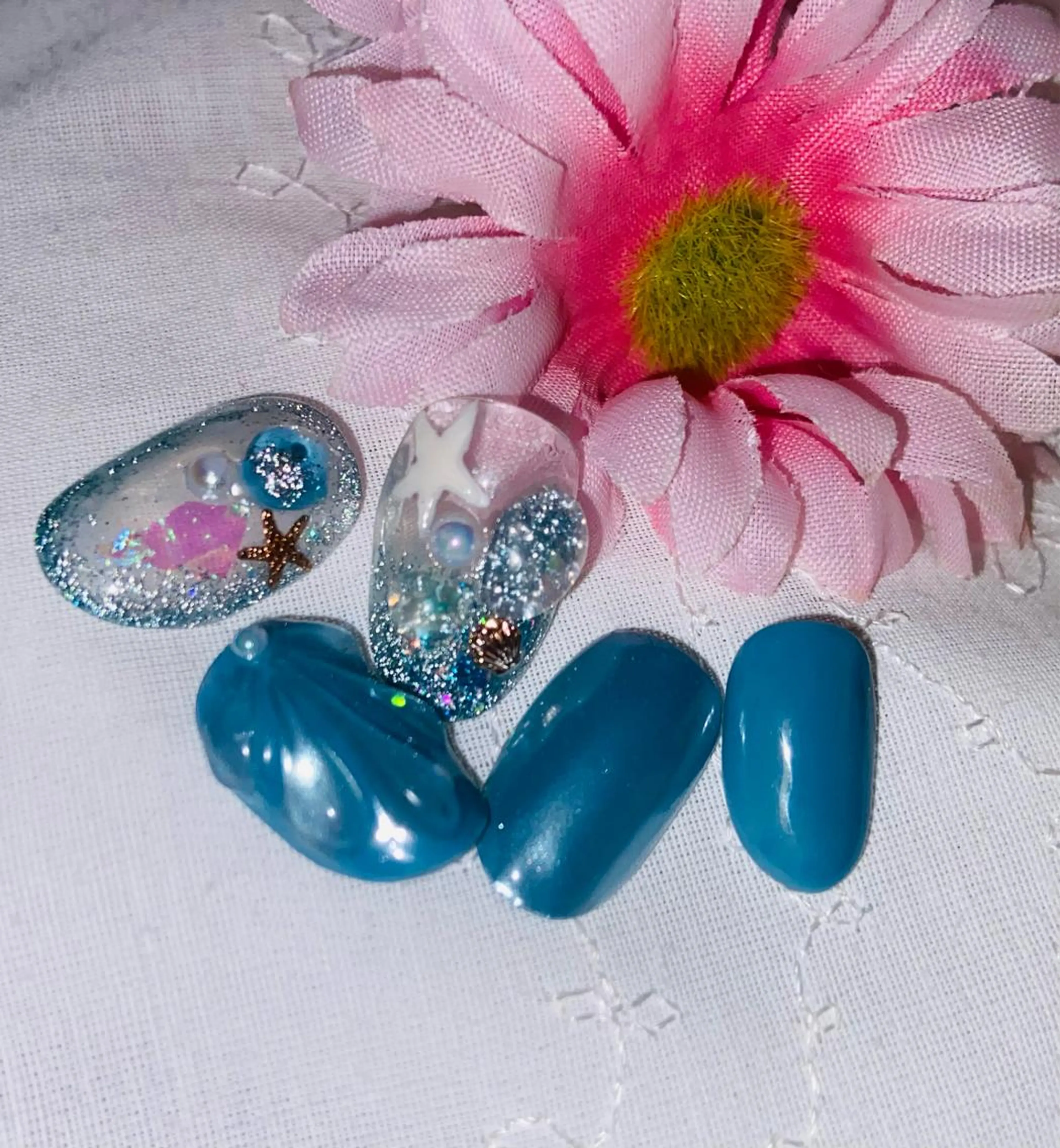 ネイル フラッシュネイル ジェルネイル 夏ネイル HandSnail自宅サロン所属・HandSnail 座間自宅ネイルサロンのネイルデザイン