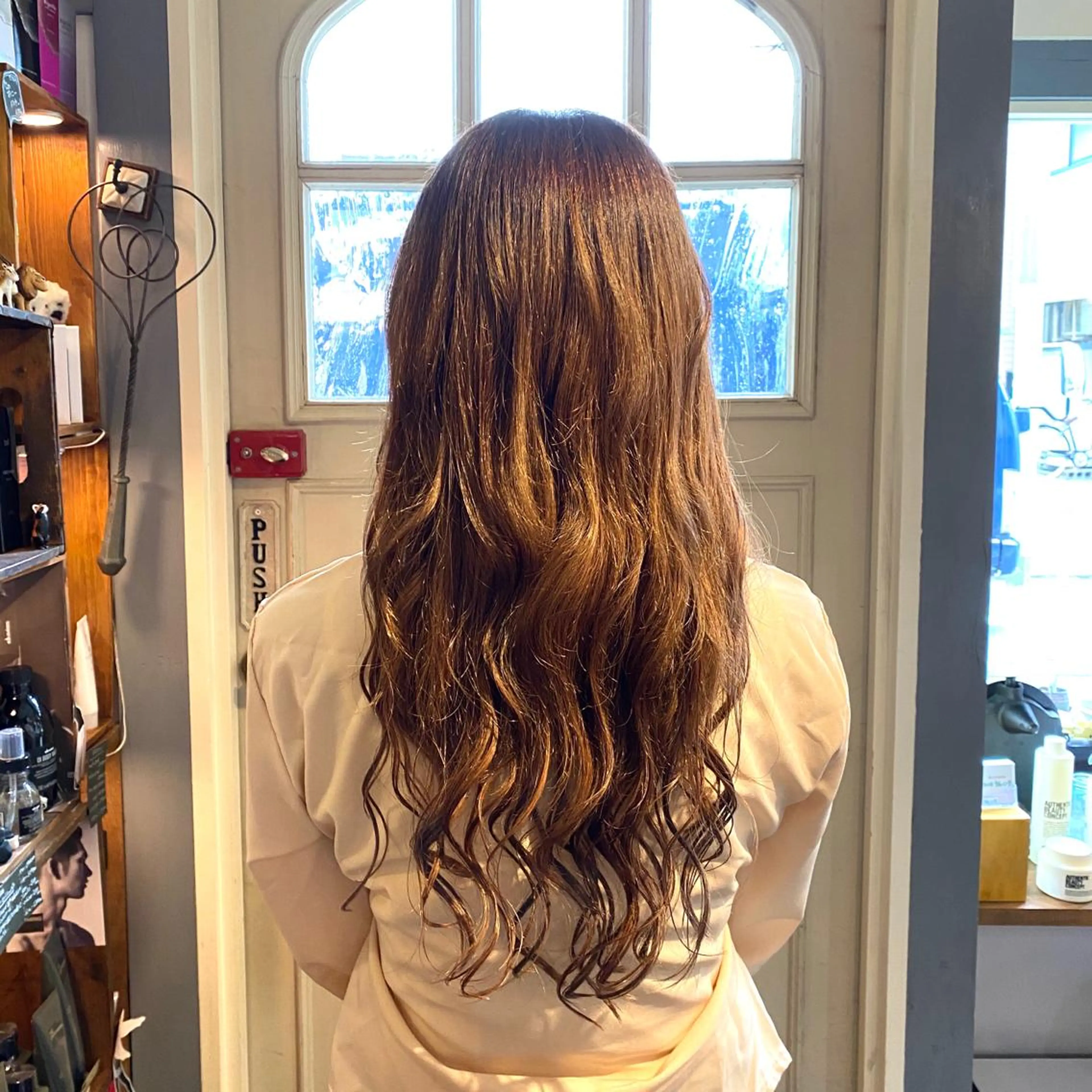 ロング ヘアアレンジ シールエクステ エクステ ハイライト エクステ BRITS 渡辺 菜々子のヘアスタイル