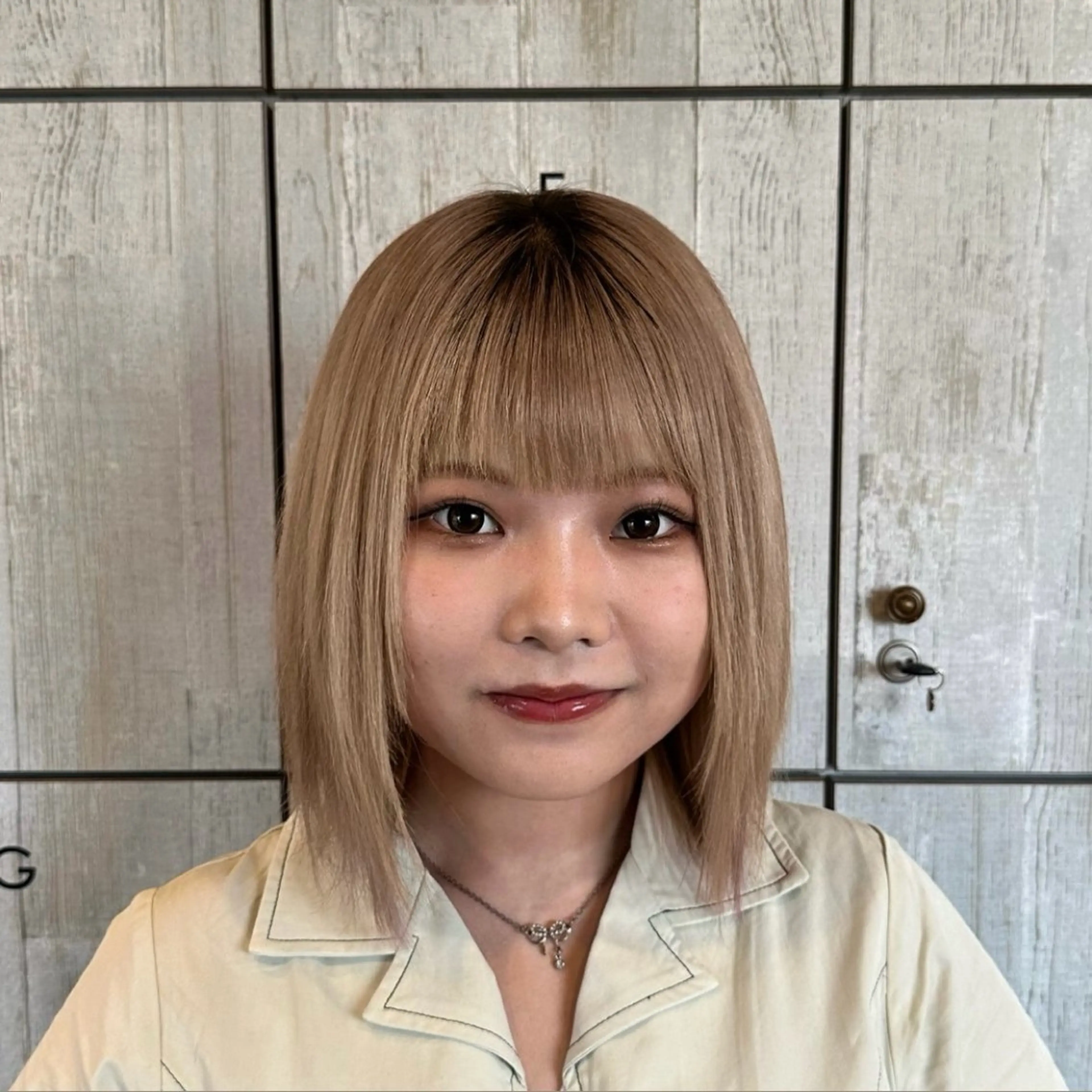 ミディアム カラー 縮毛矯正 トリートメント 柔らかいcolor ￤韓国￤🩰マユ🩰のヘアスタイル