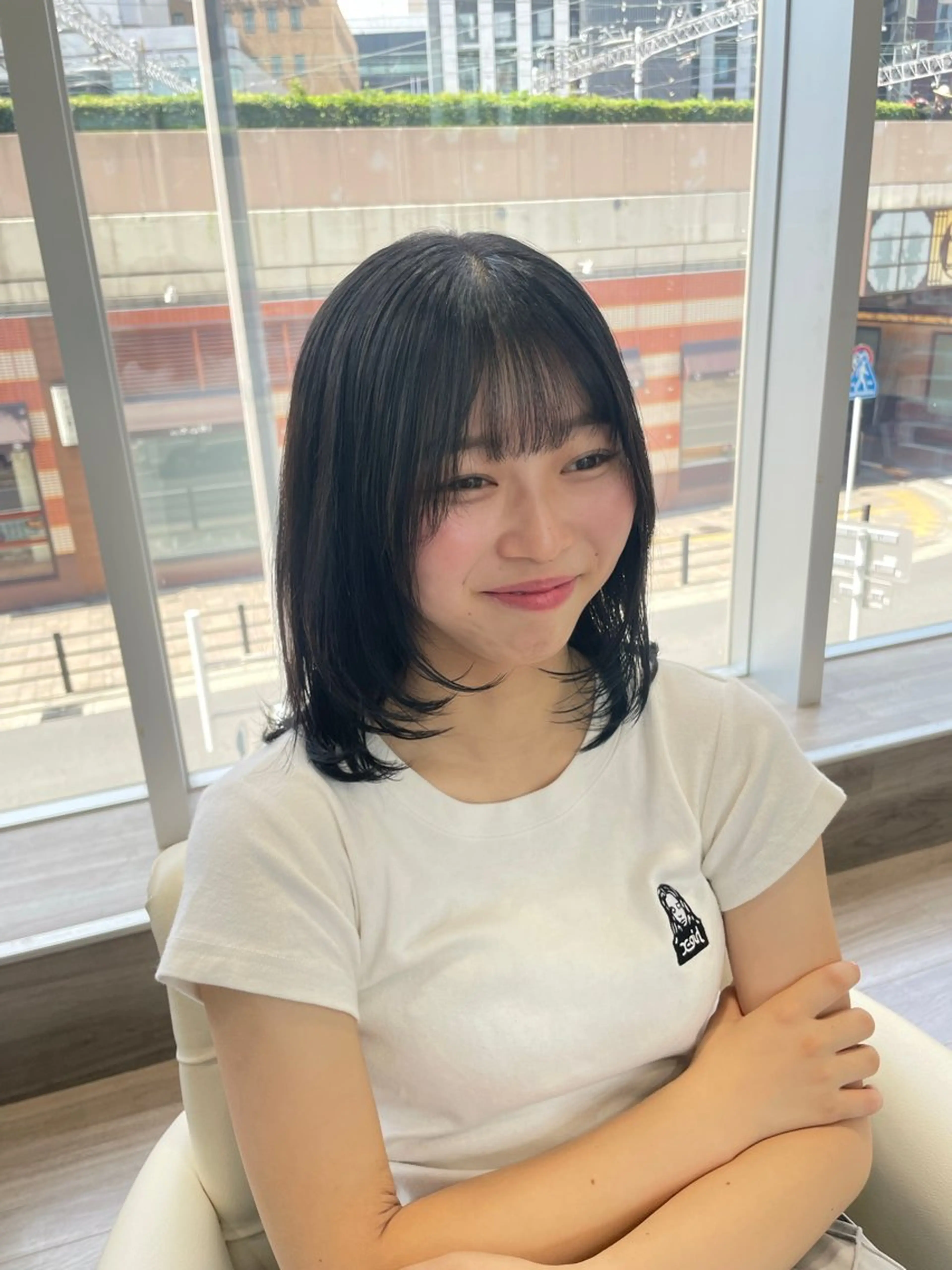 ミディアム ミディアムレイヤー レイヤーカット カット トリートメント ✨似合わせ特化美容師 WILL上村　拳吾のヘアスタイル