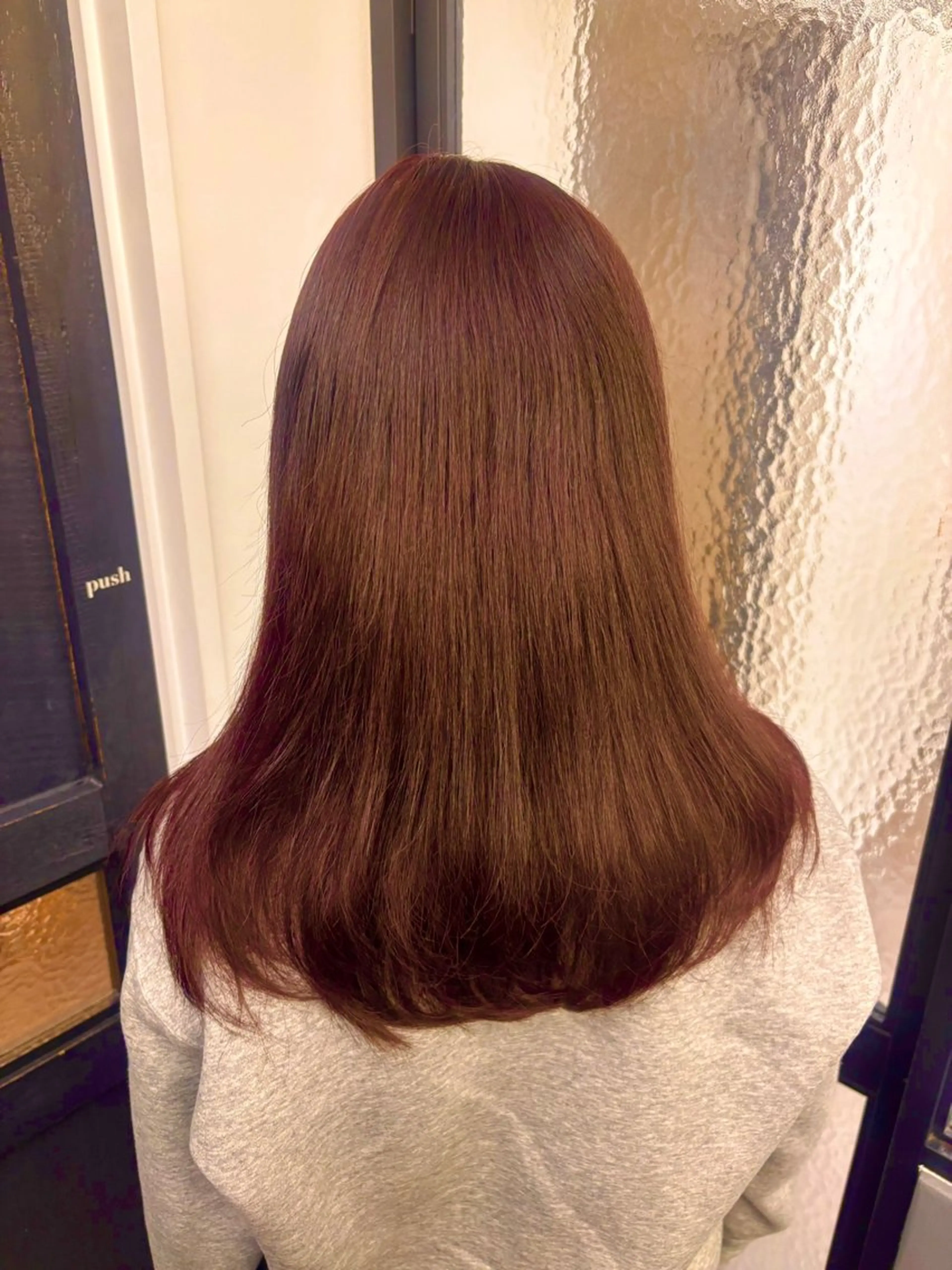 セミロング レッドブラウン カット ヘアカラー トリートメント 艶カラー💎 / Ayakaのヘアスタイル