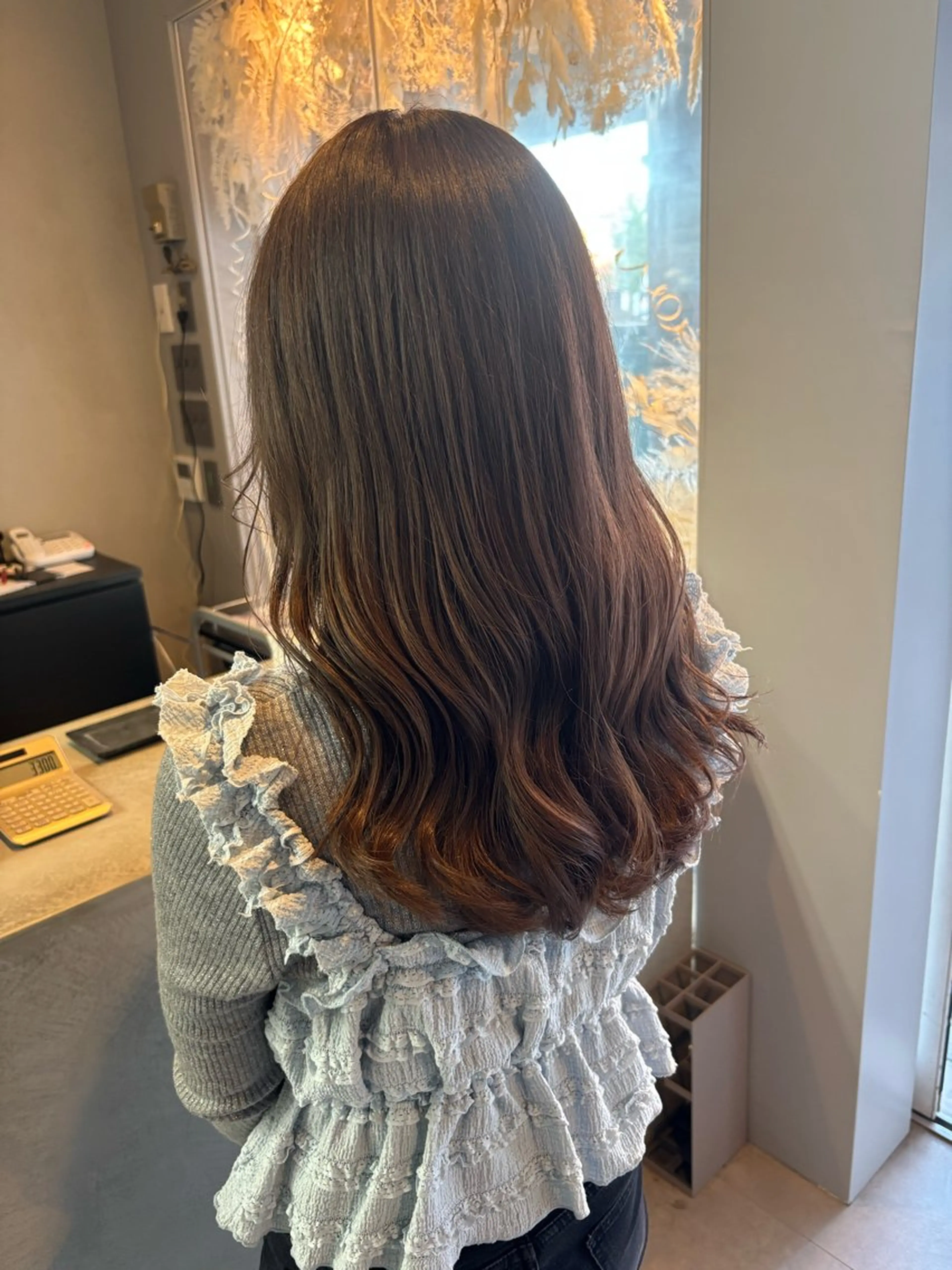 ロング アッシュ カット ヘアカラー Hair room nico...所属・nico麻生　長谷川 裕月のヘアスタイル