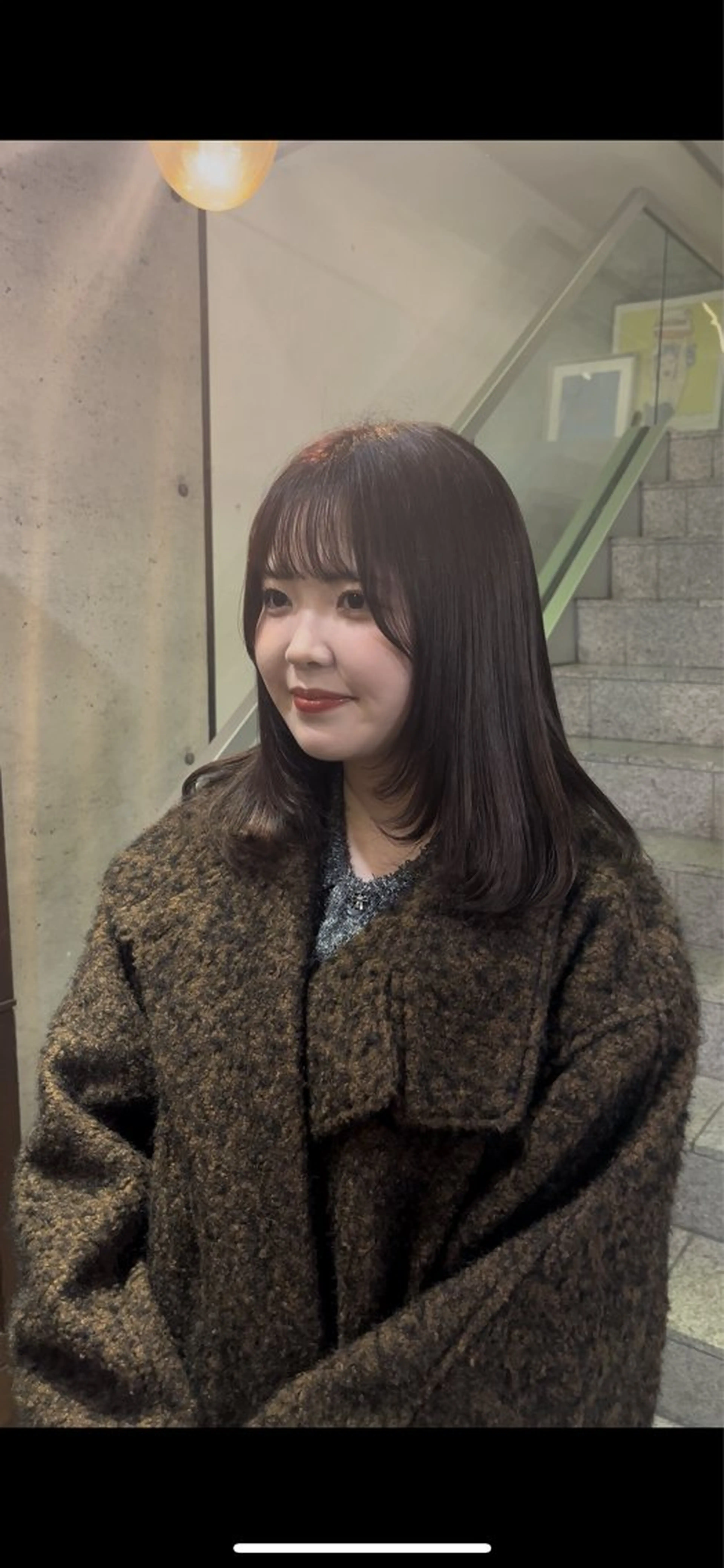 ミディアム 顔周りカット レイヤーカット ARUE所属・SATO KUREA ✨のヘアスタイル