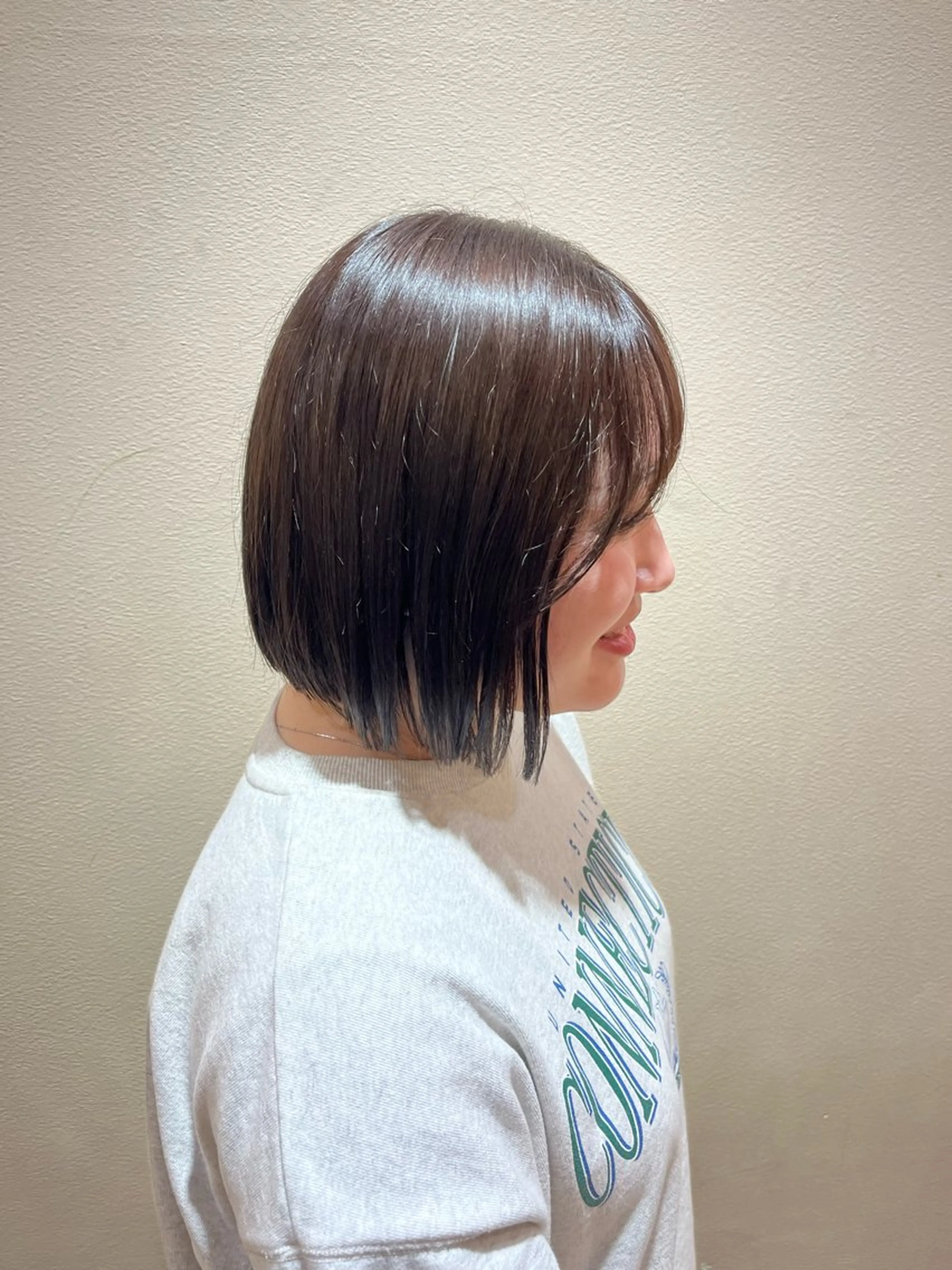 ショート 切りっぱなしボブ ボブ sem所属・似合わせ/ニュアンス 髪質改善🤍ariのヘアスタイル