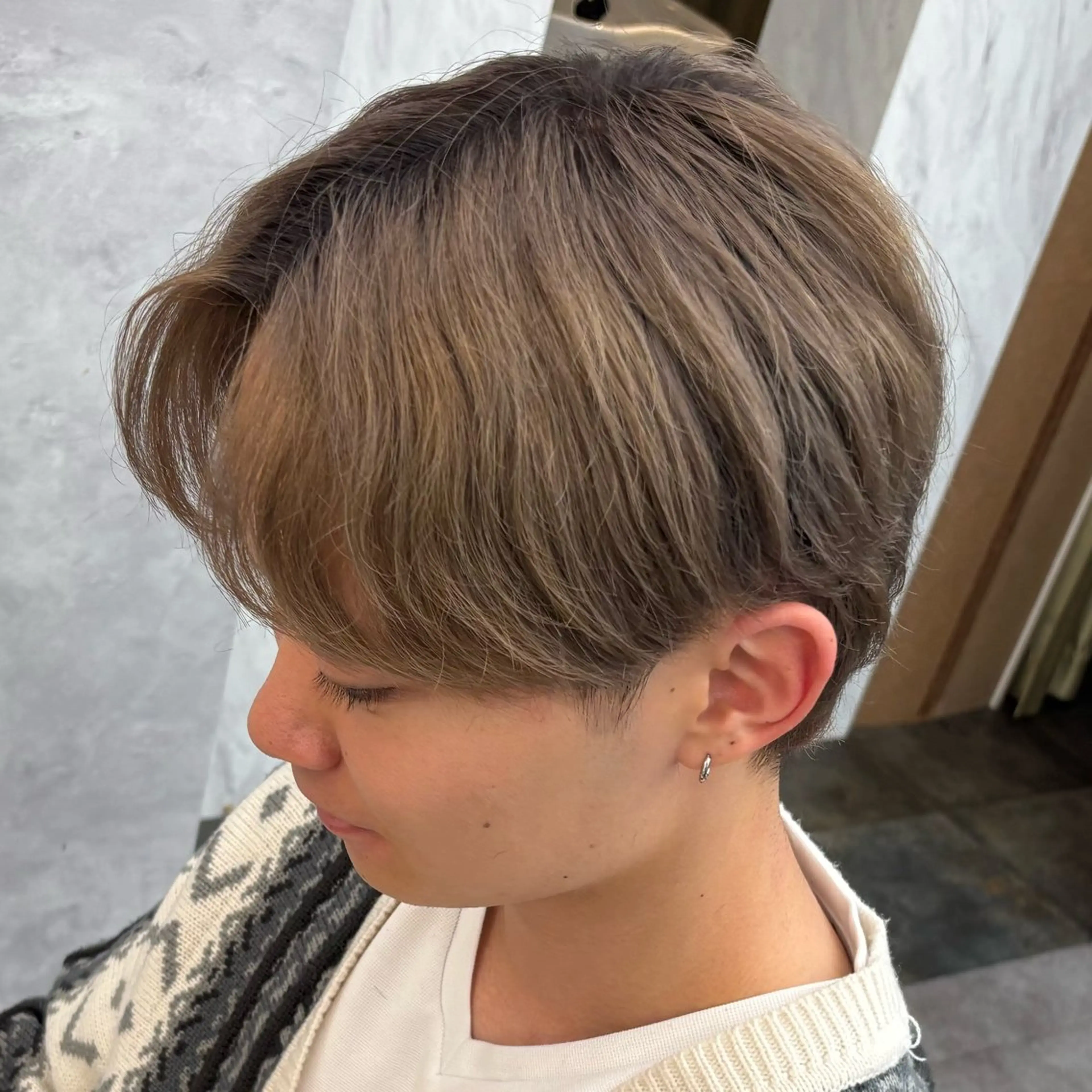 ミディアム カラー メンズ カット ヘアカラー 🔥滋賀県草津/ メンズ吉永祐也🔥のヘアスタイル