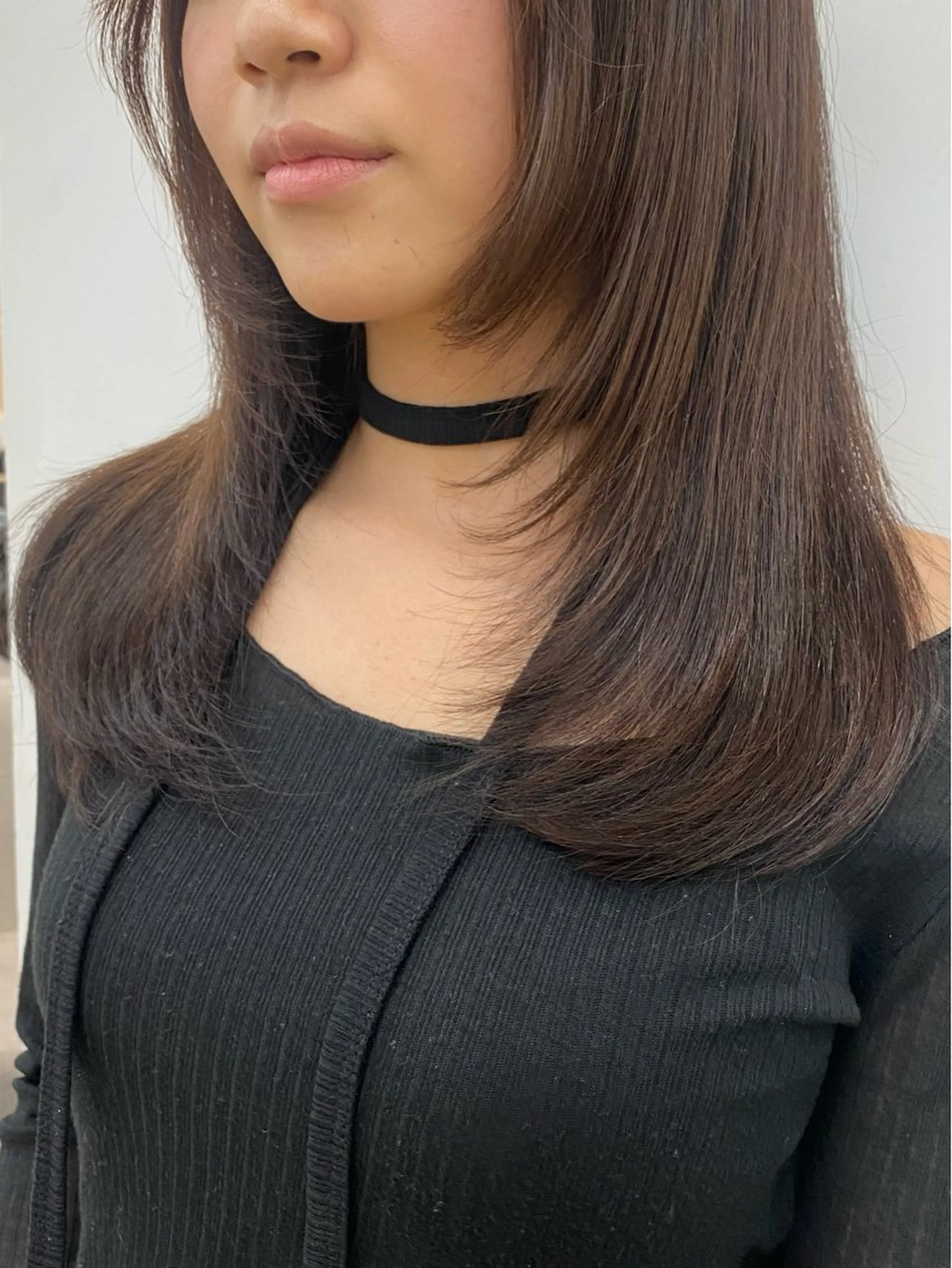 セミロング カット nok所属・レイヤー/ベージュ/ どますず🌺のヘアスタイル