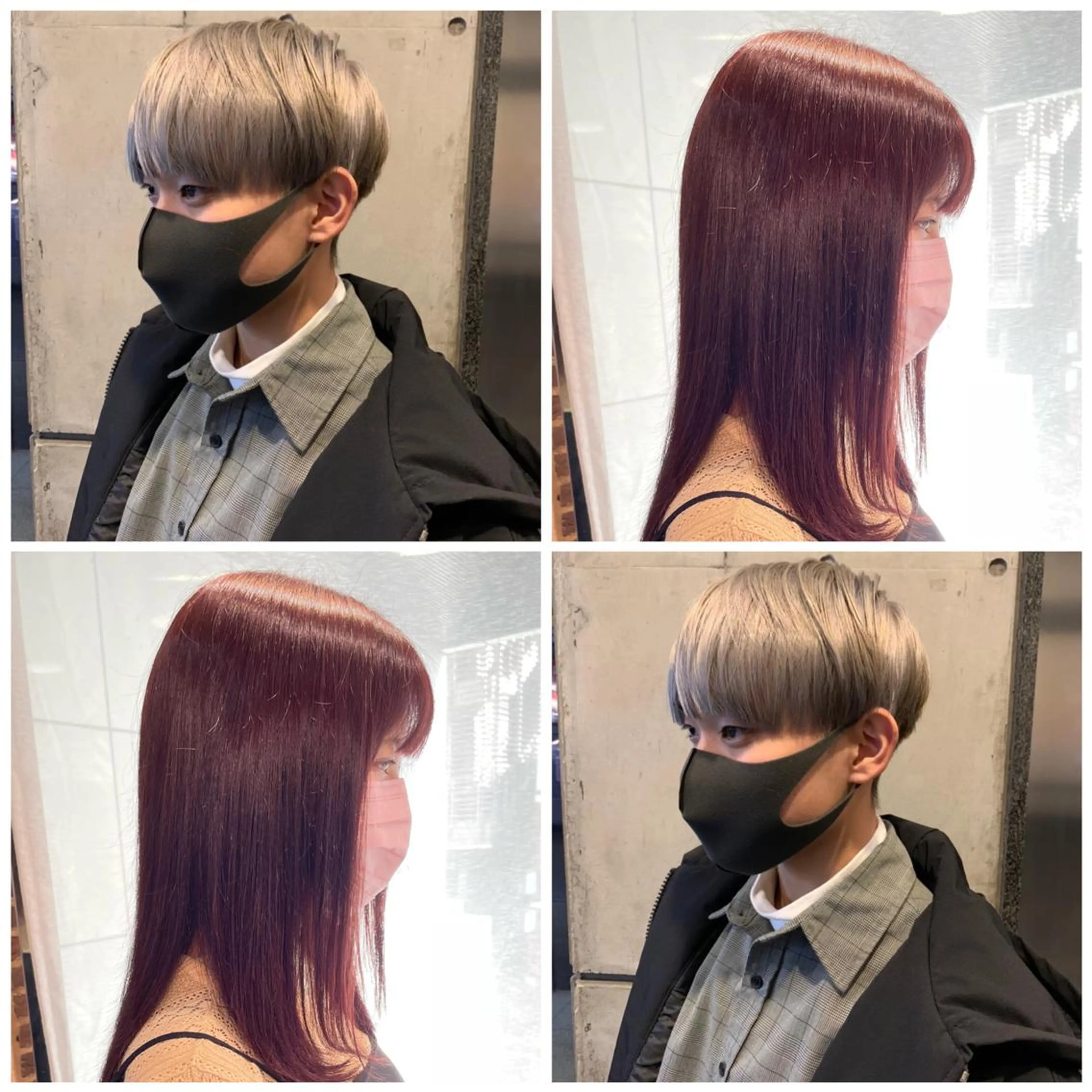 ショート カラー ブリーチ ケアブリーチ ダブルカラー イヤリングカラー ハイトーンカラー ‪るか/‪透明感 カラー/アレンジのヘアスタイル