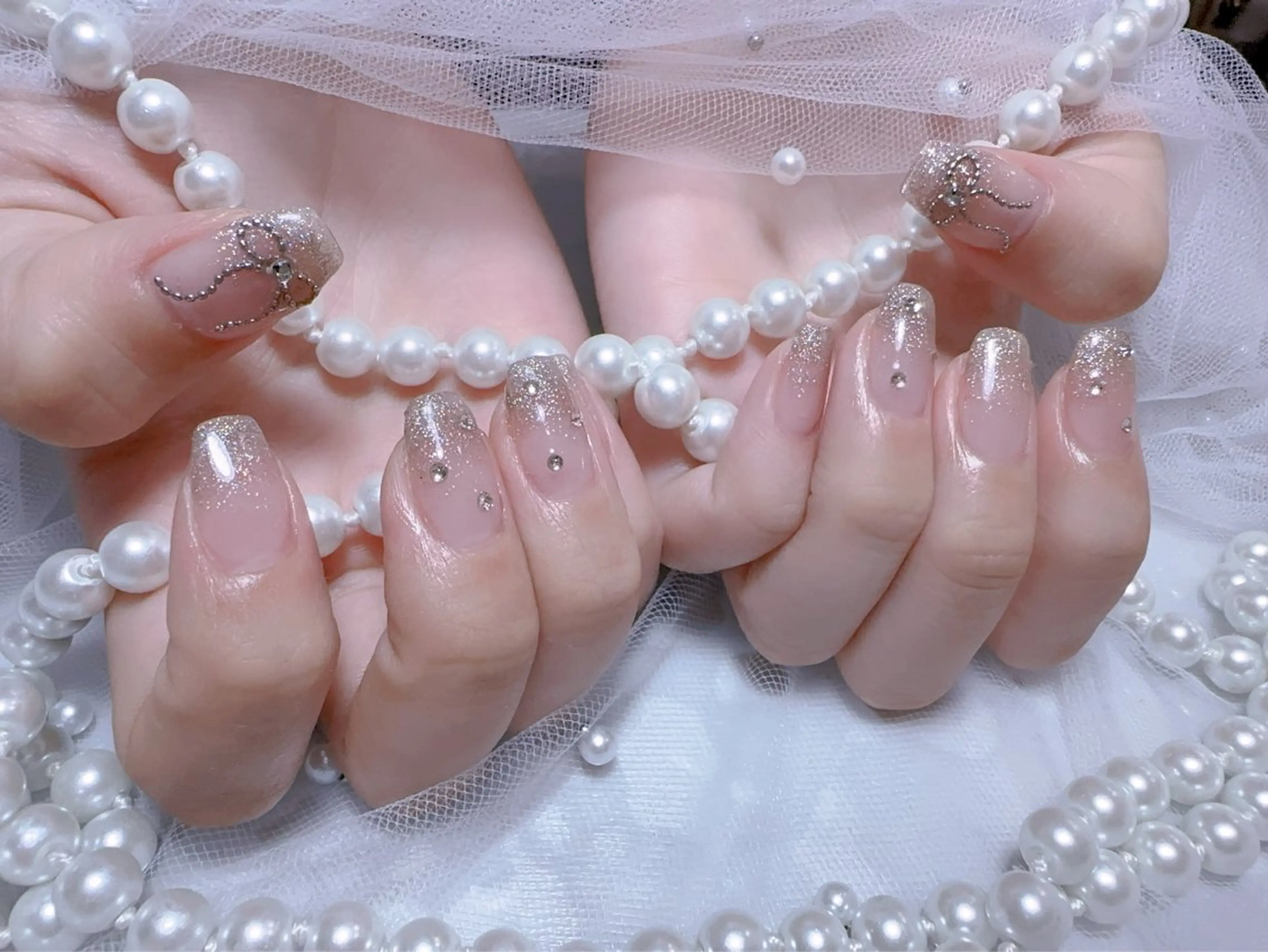 ネイル ラメ(グリッター) ラメグラデーション ハンドネイル You&Me Miyuのネイルデザイン