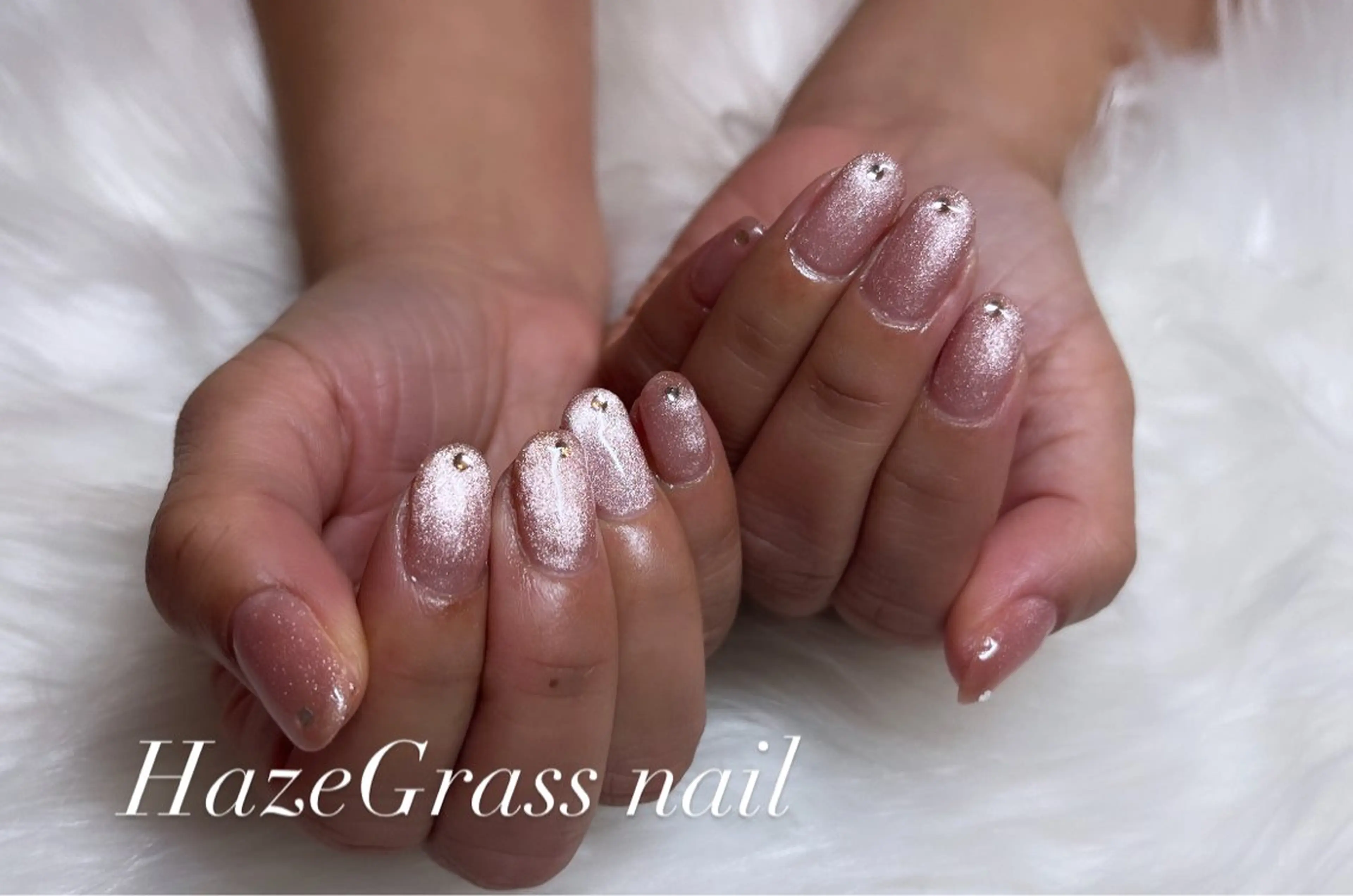 ネイル マグネットネイル ハンドネイル HazeGrass NAILのネイルデザイン