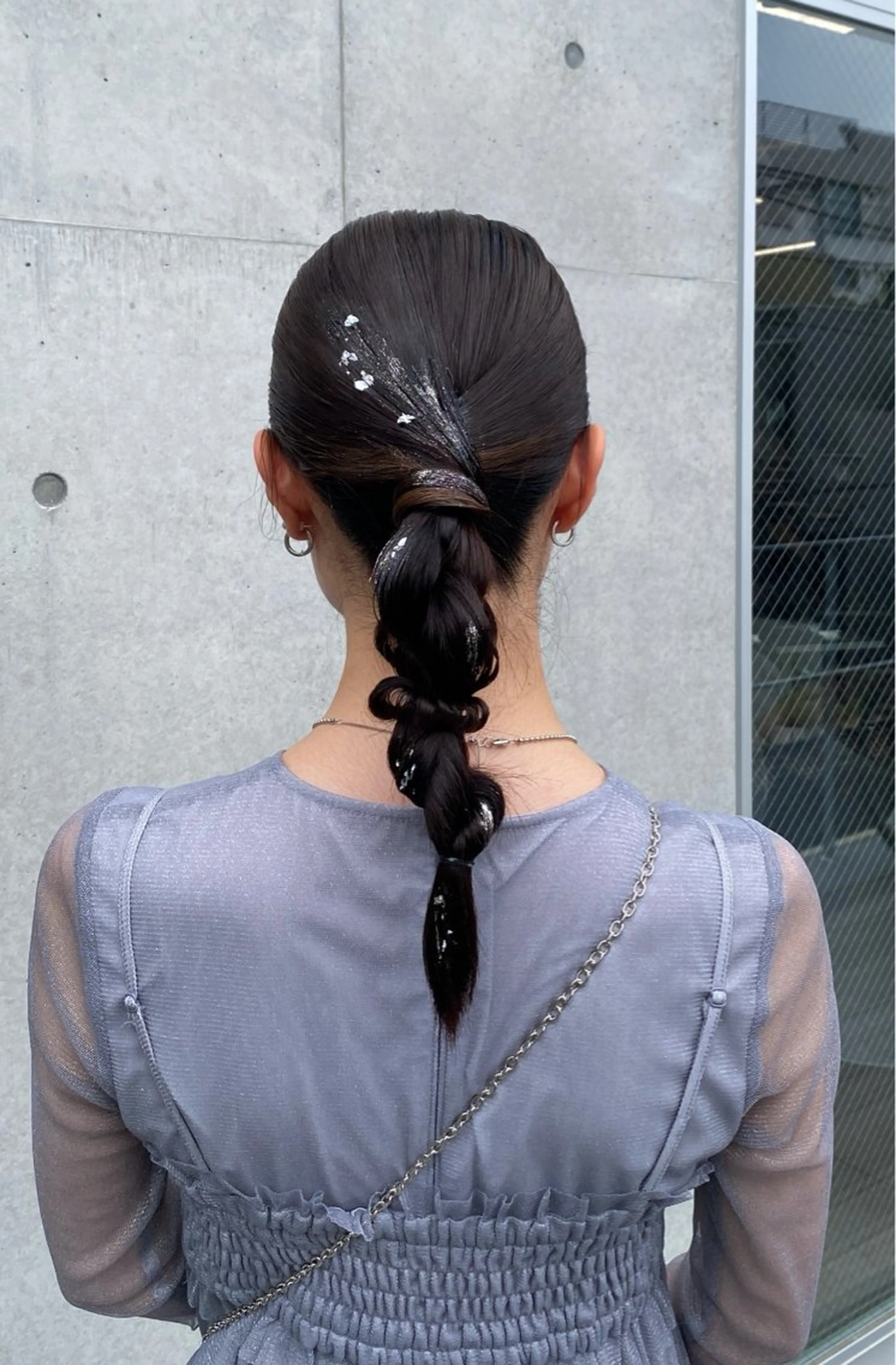 セミロング カラー ヘアアレンジ ヘアセット mina 🌷のヘアスタイル