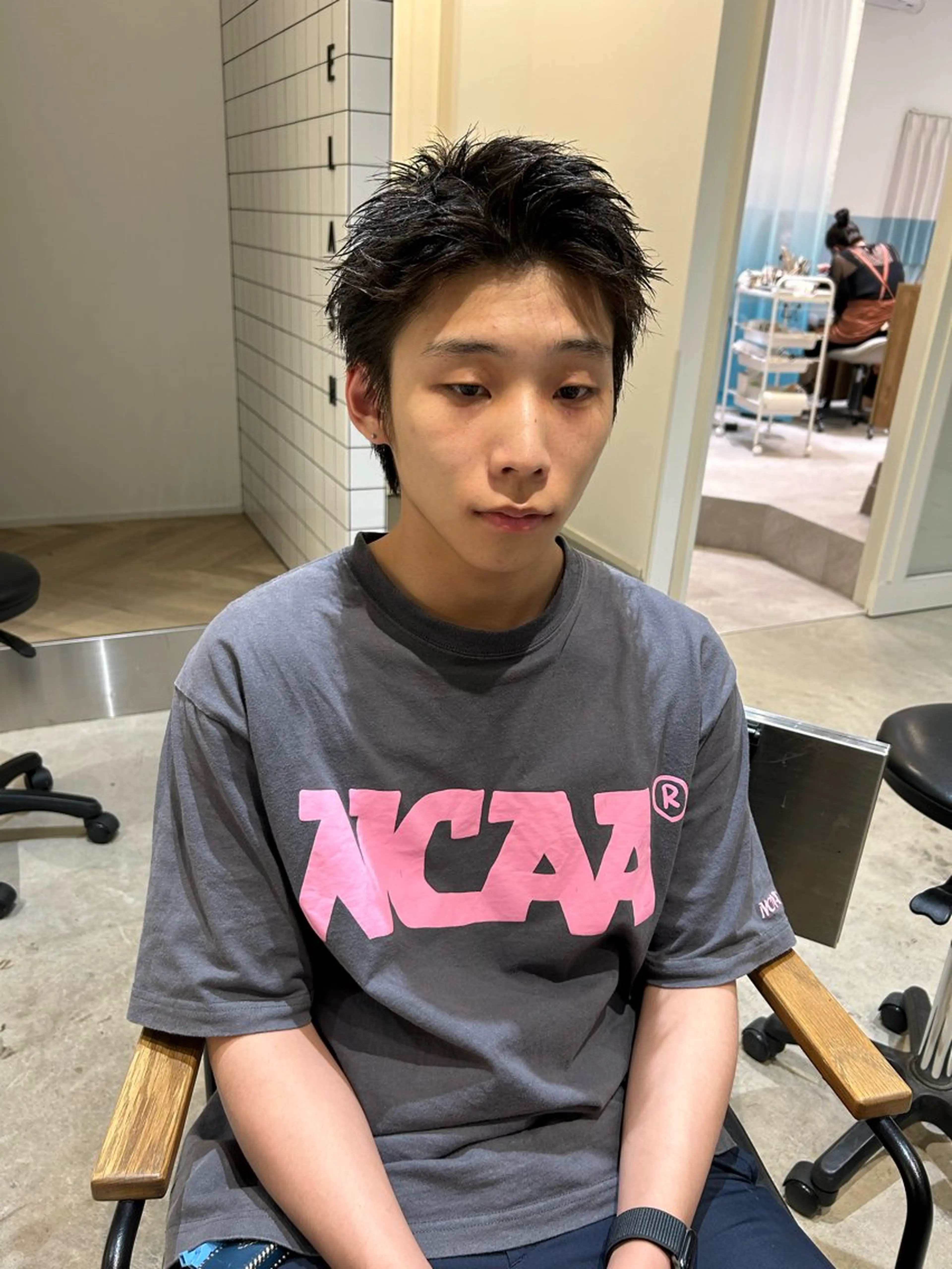 メンズ THE SKY所属・アダチ ヒナタのヘアスタイル