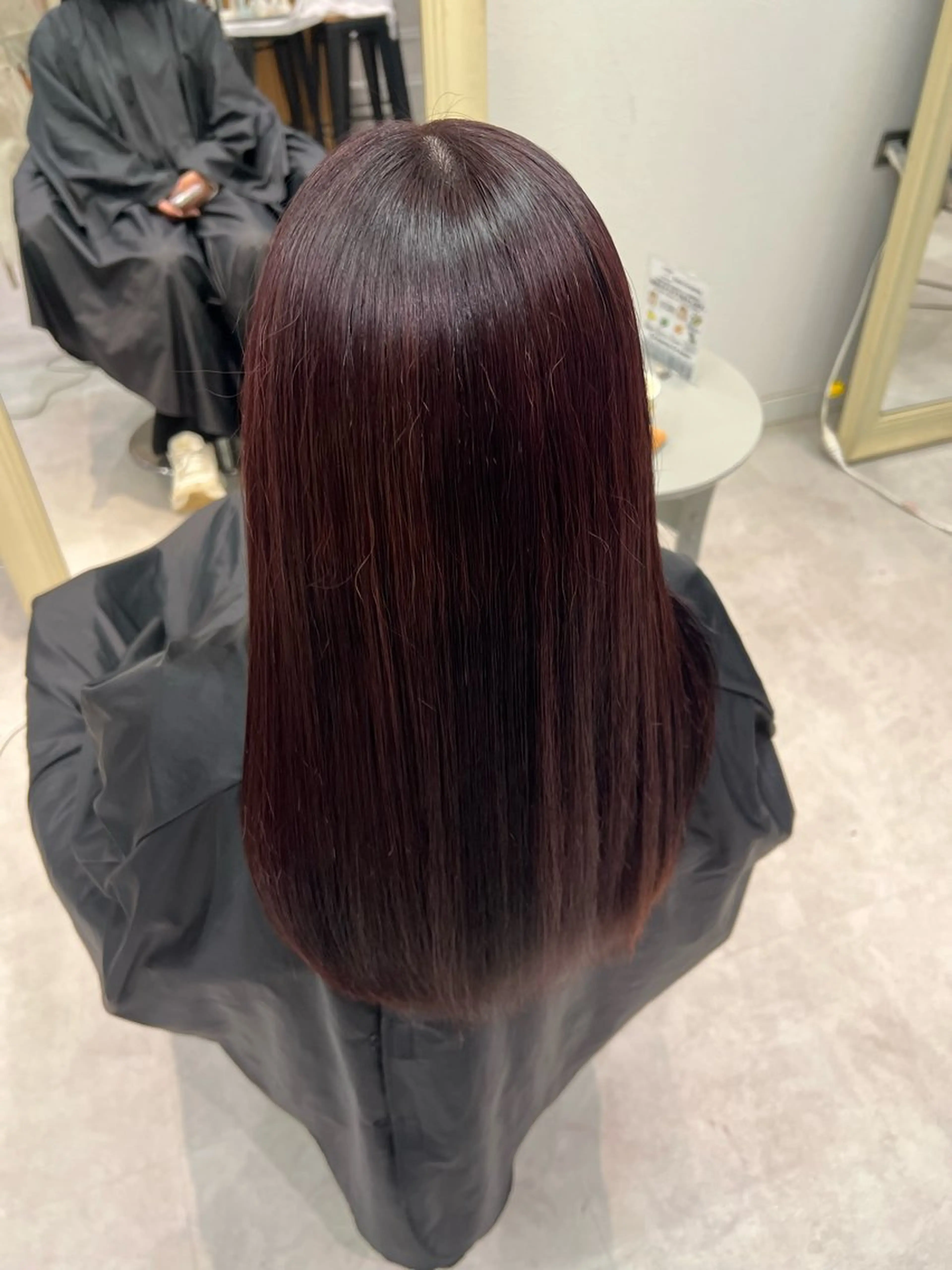 ロング カラー ヘアカラー 晶／艶髪カラー ／トリートメントのヘアスタイル