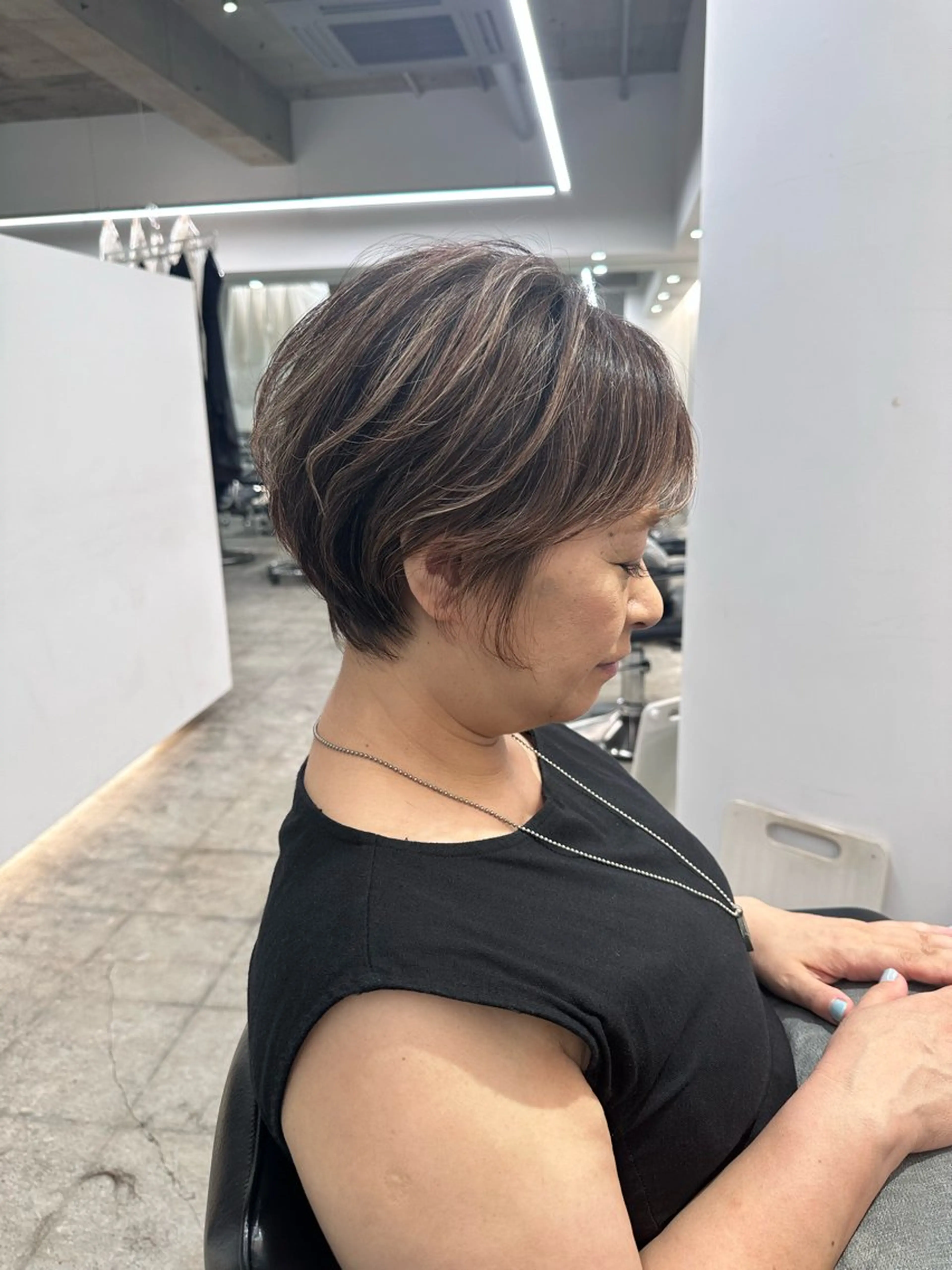 ショート mio/【日本橋】 パーマモデルのヘアスタイル