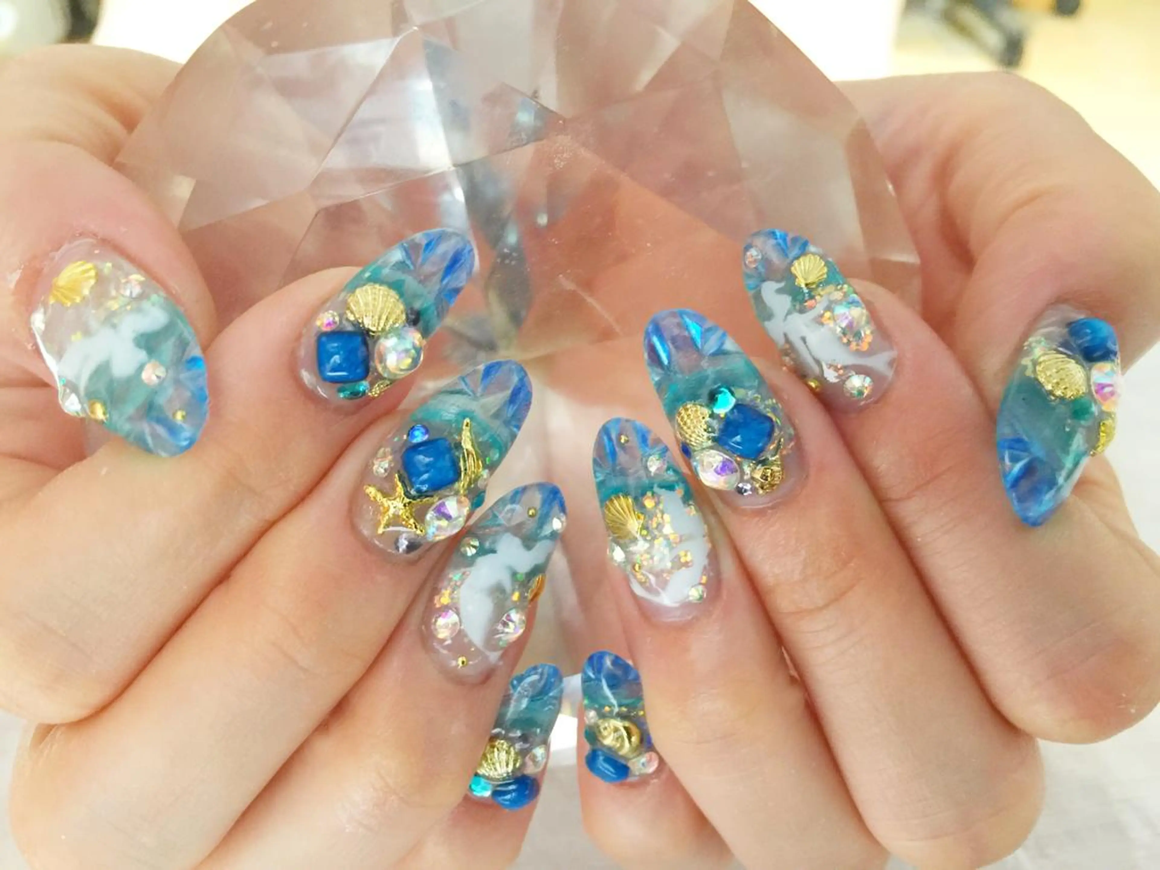 ネイル グラデーション スカルプネイル ネイルチップ YUN 💅のネイルデザイン