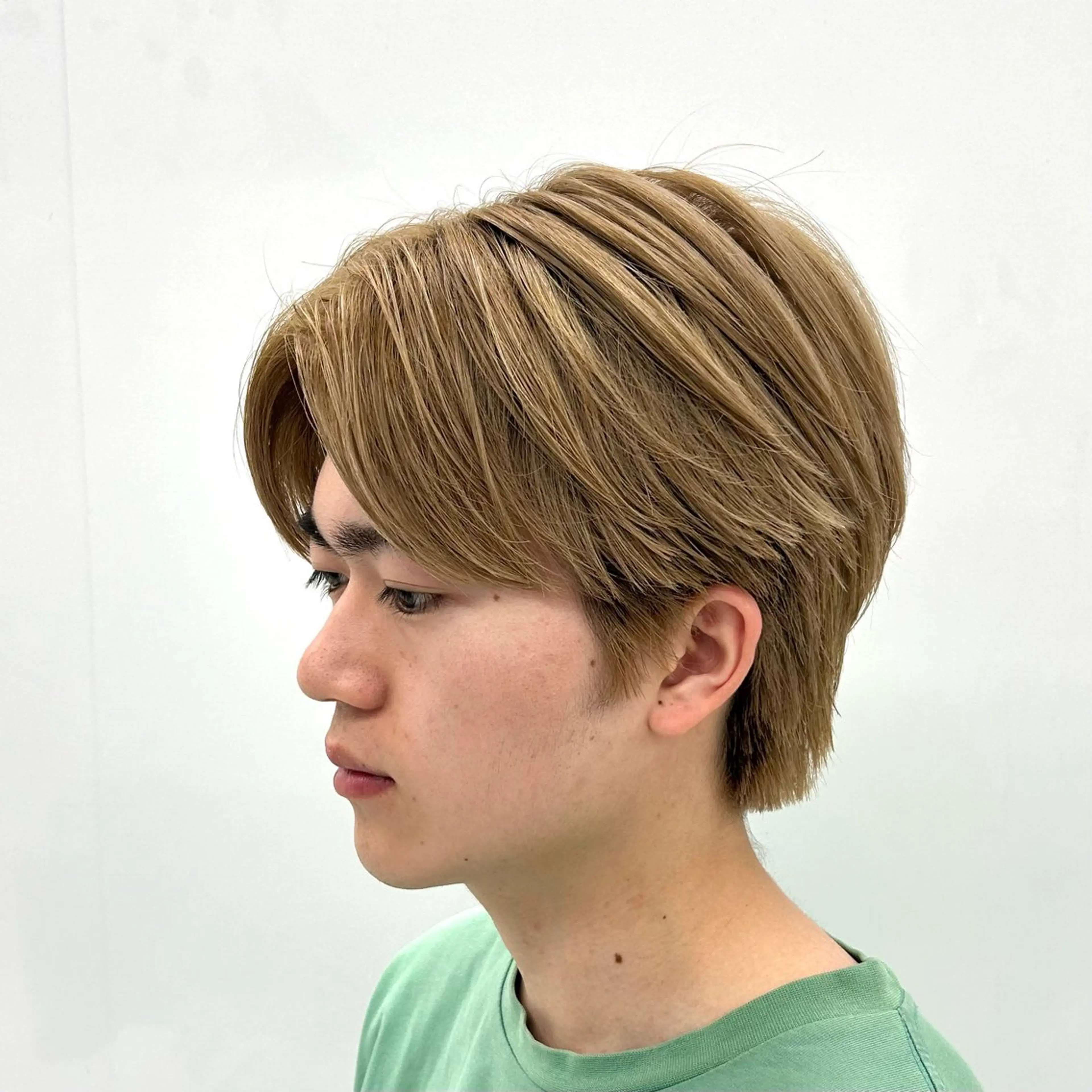 ショート カラー メンズ ブラウンカラー ミルクティーブラウン 【メンズパーマ特化】 🍏網中勇喜のヘアスタイル
