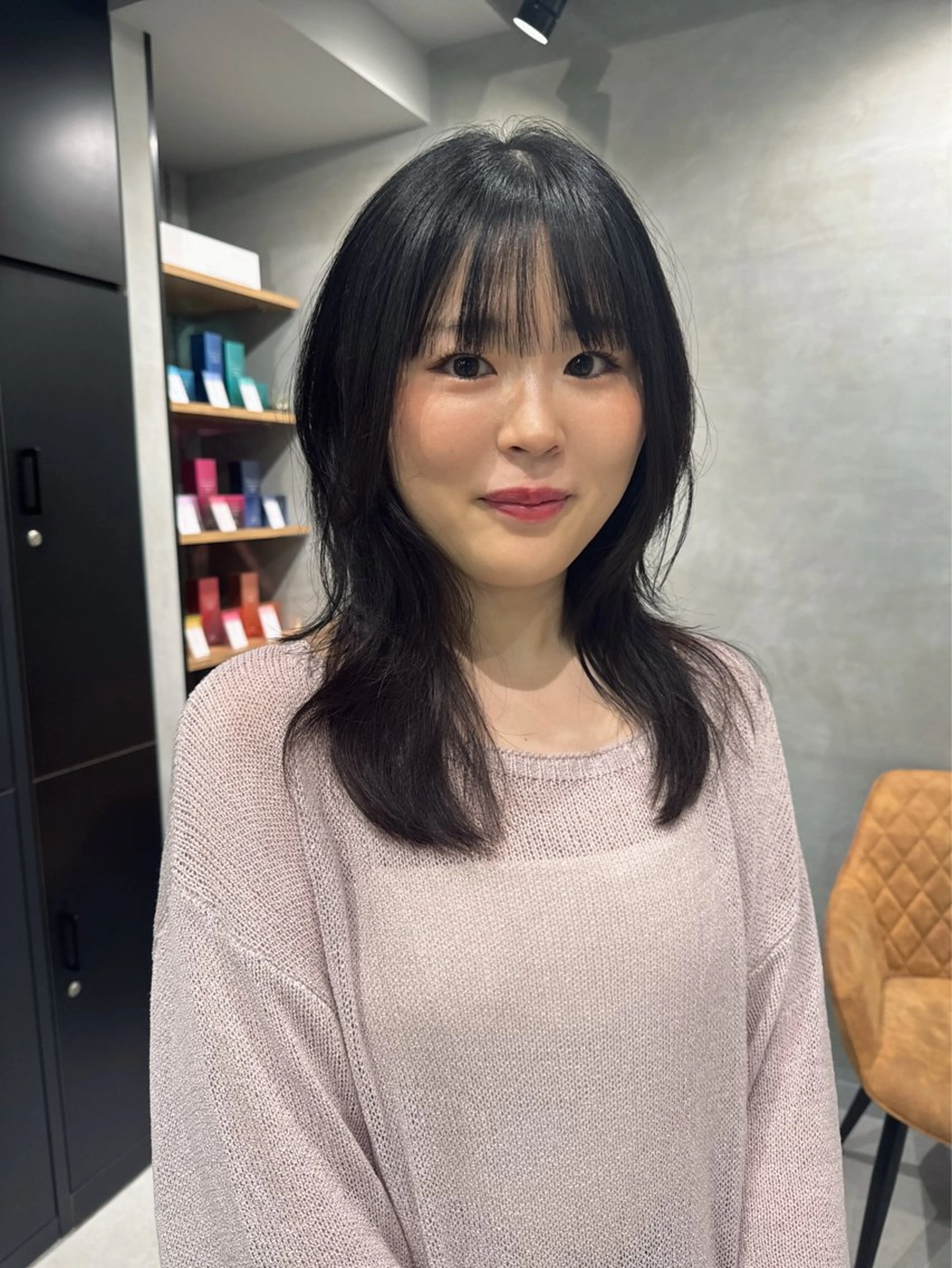 セミロング カラー カット ヘアカラー トリートメント レイヤー/ウルフ🤎 mayo.のヘアスタイル