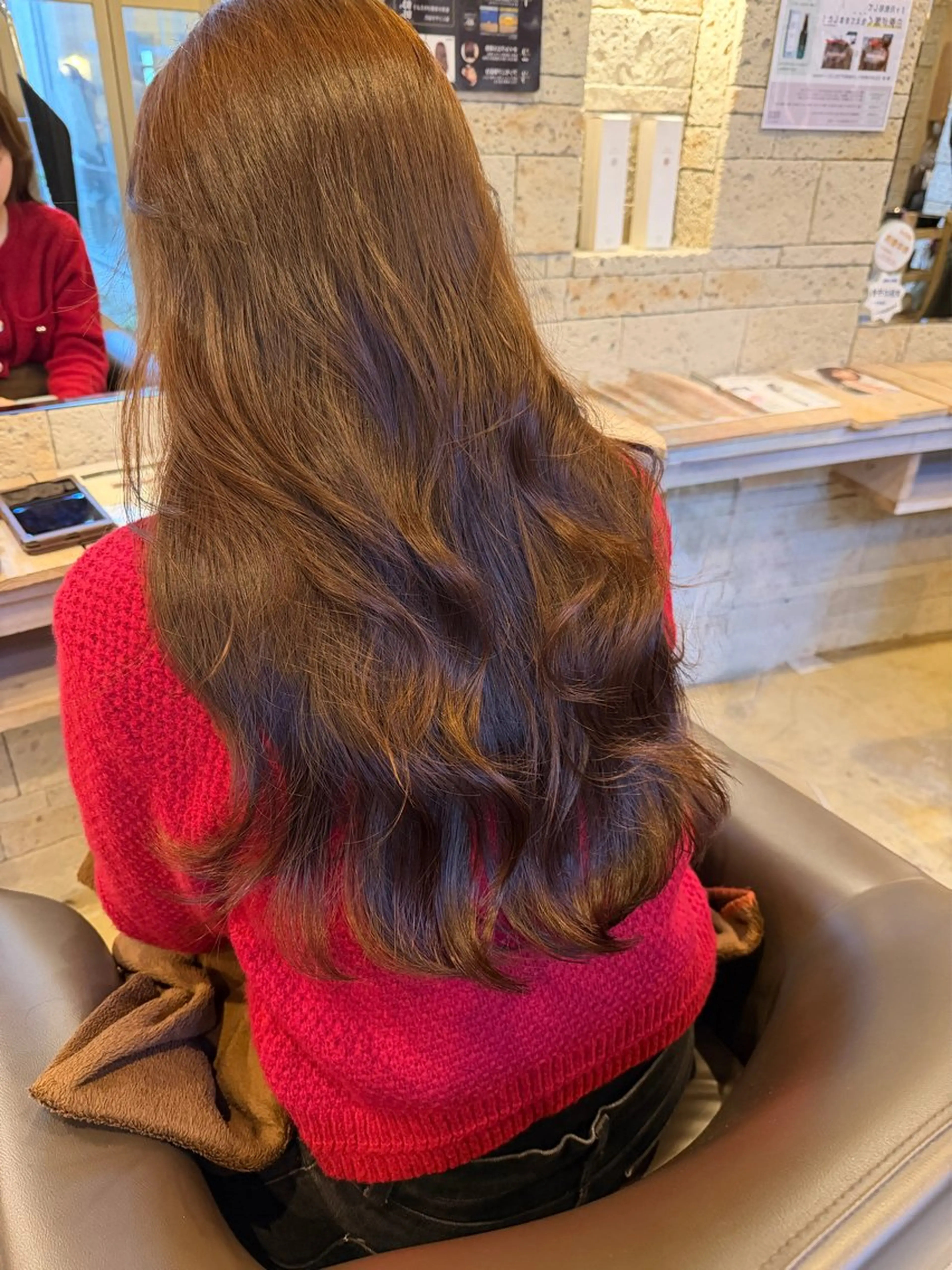 ロング カラー パーマ/艶カラー/ 髪質改善/伊藤愛麻のヘアスタイル