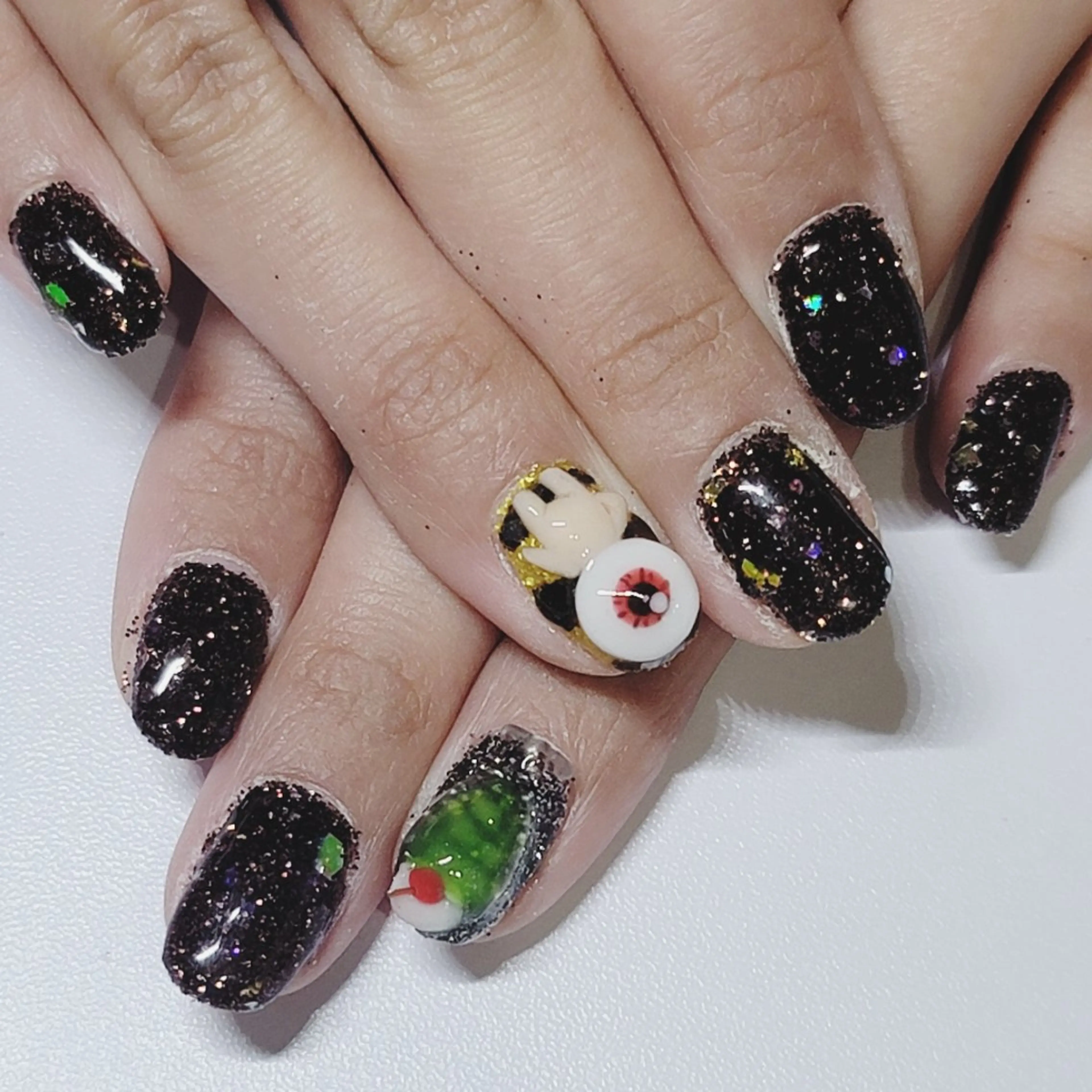 ネイル アートネイル ホログラムネイル ラメ(グリッター) ハンドネイル よしだ ひろきのネイルデザイン