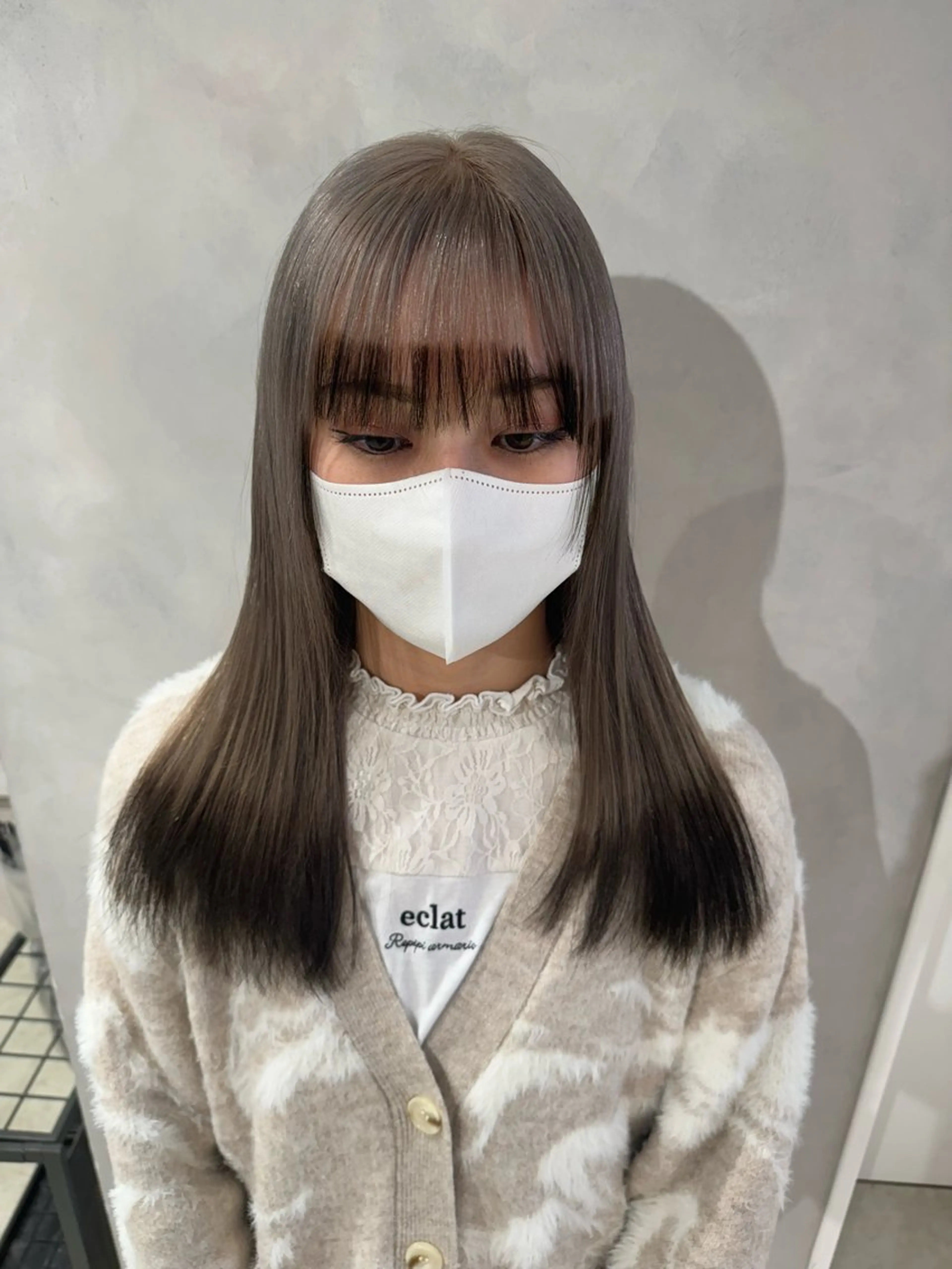 ロング カラー カット ヘアカラー トリートメント 透明感カラー✨艶髪 制作🌱山根あゆみのヘアスタイル