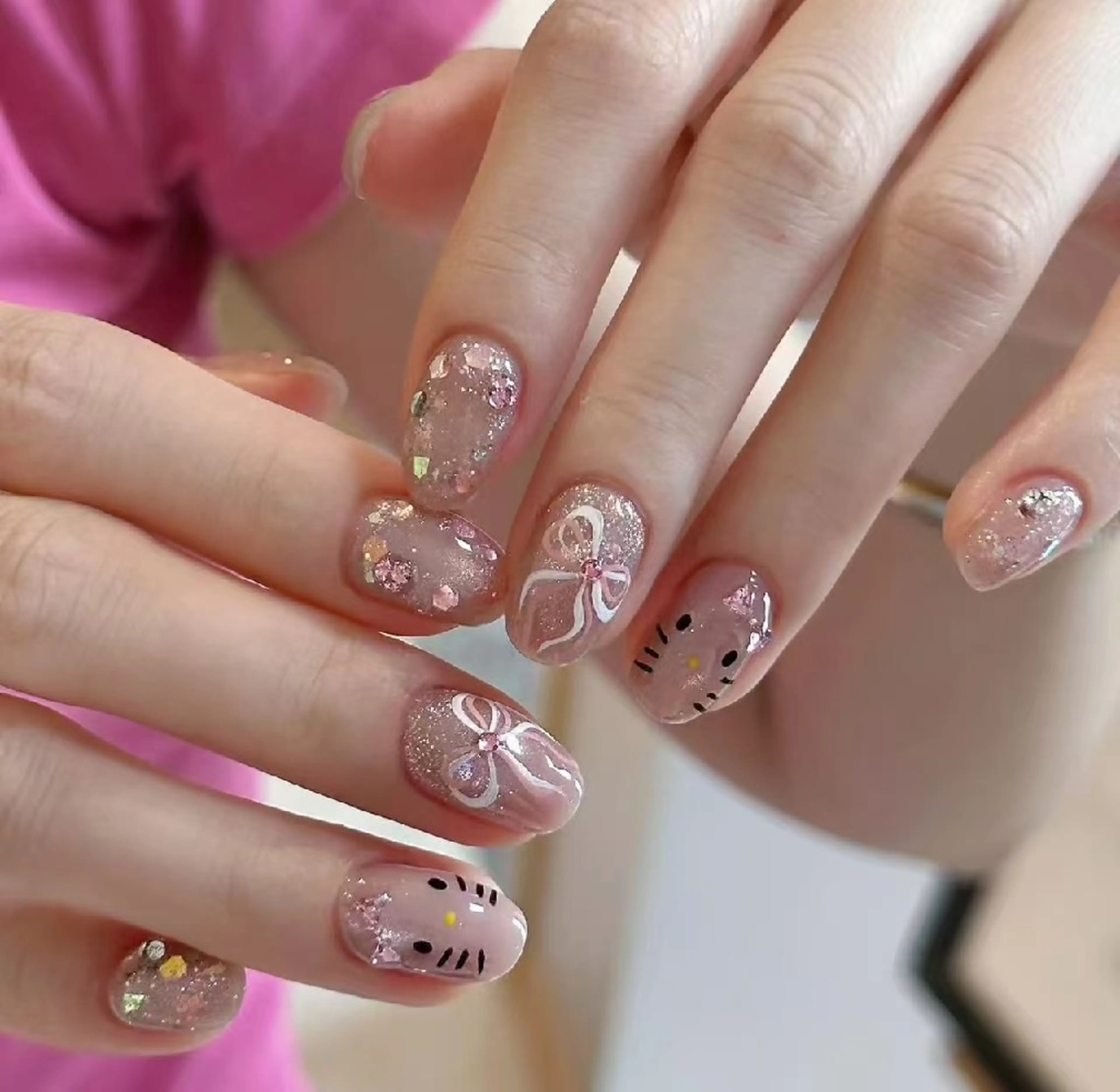 ネイル オーロラネイル フラワーネイル フットネイル フレンチネイル ジェルネイル ハンドネイル Oomiya 服部のネイルデザイン