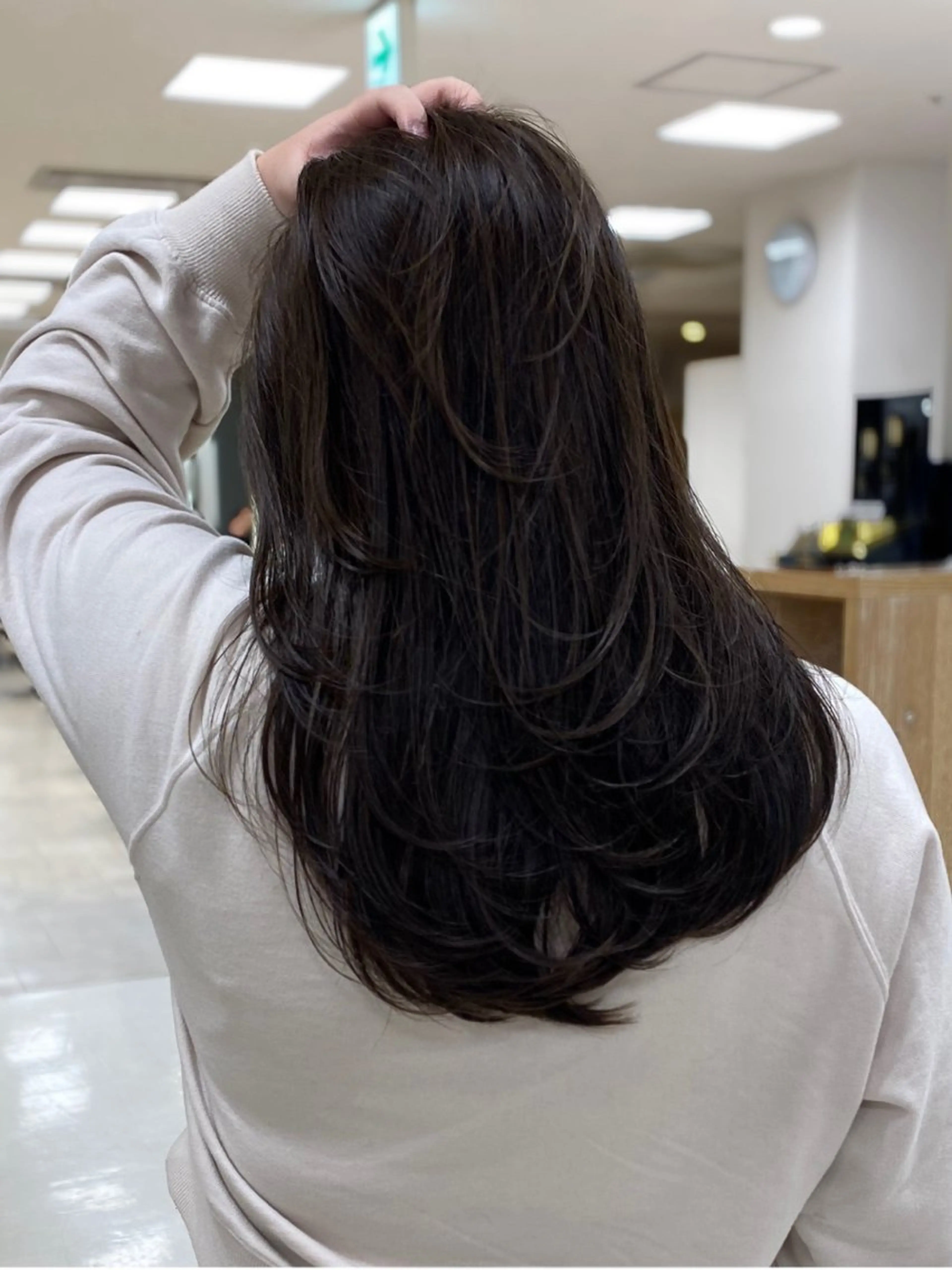 セミロング レイヤーカット カット トリートメント 銀座/ハイライト特化 🌿ブリーチ/片山のヘアスタイル