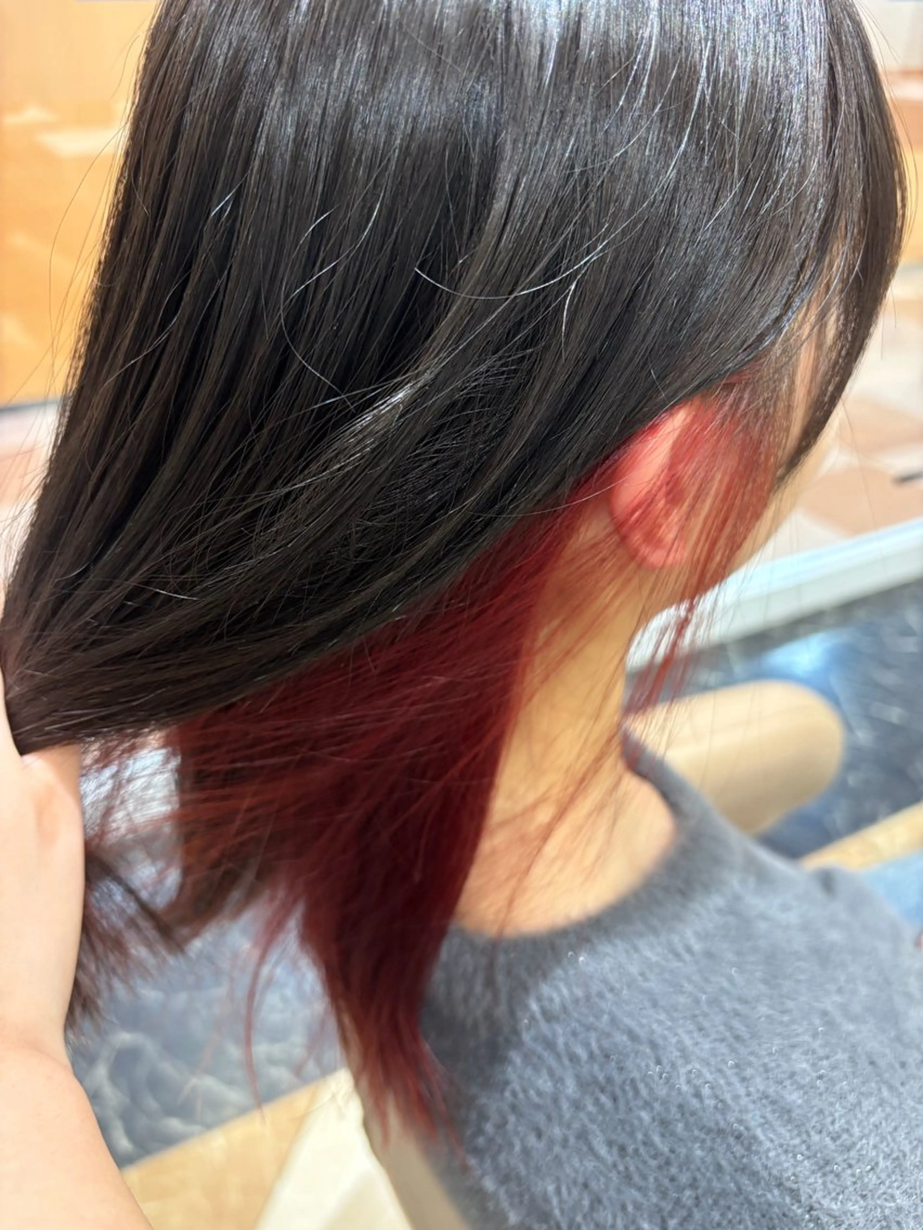 ミディアム ヘアカラー 髪質改善カラー なーこ💖🌈のヘアスタイル