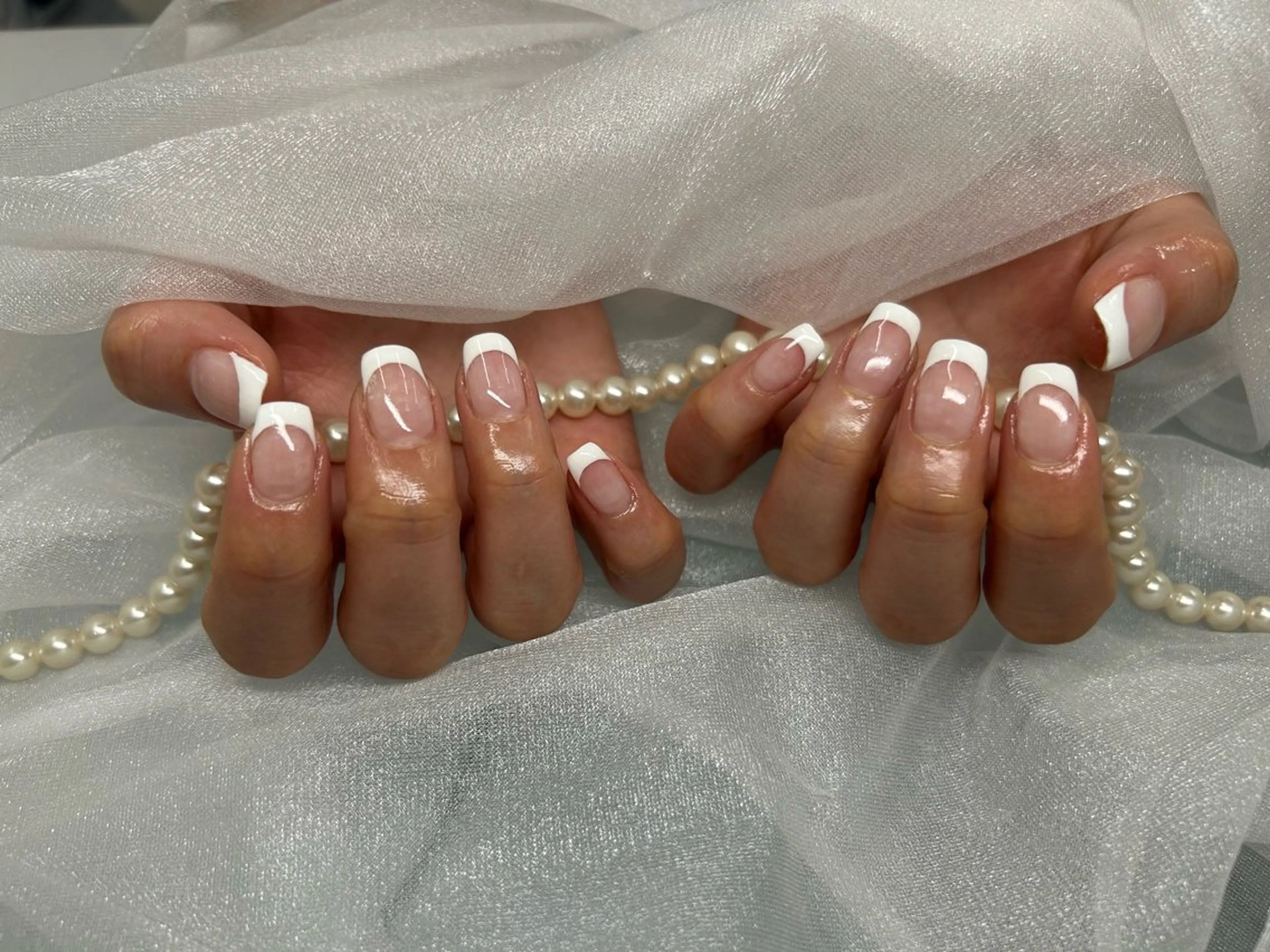 ネイル フレンチネイル 加藤 楓子のネイルデザイン