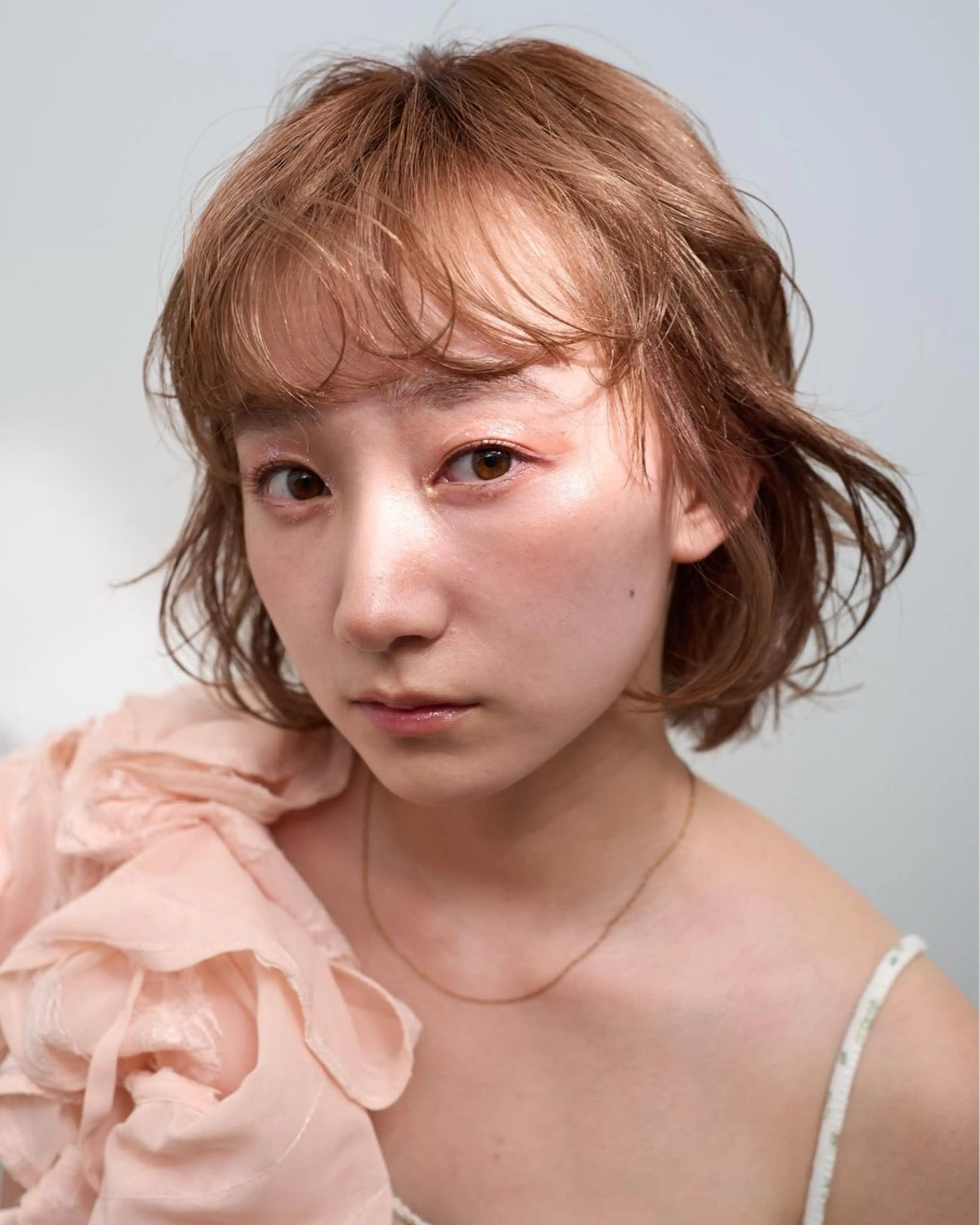 ショート 髪質改善 ヘアカラー ♥️透明感×抜け感 ベージュ/佑珠♥️のヘアスタイル