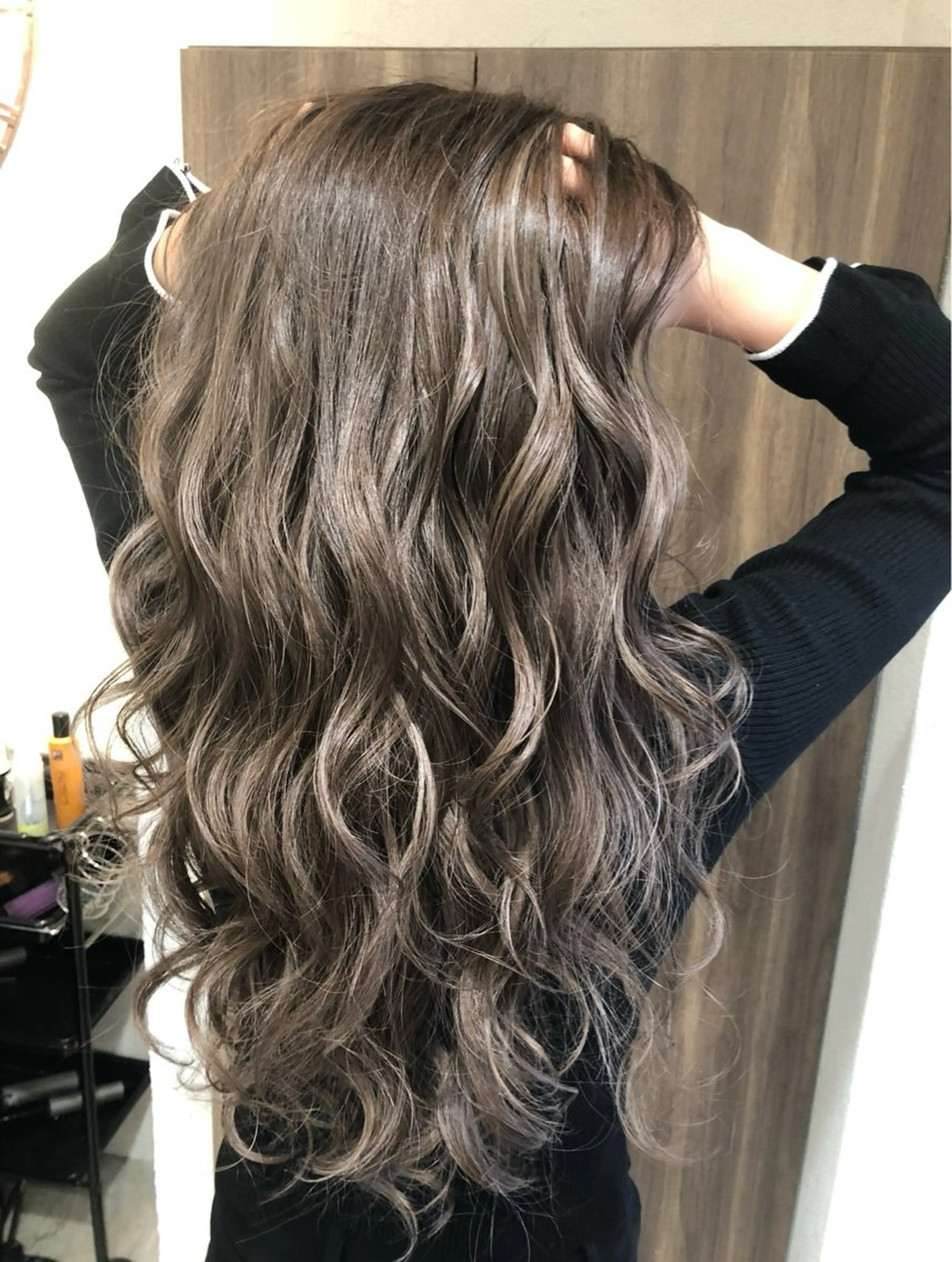 ロング カラー Agu hair rojet所属・Ryujiハイトーン /デザインカラーのヘアスタイル