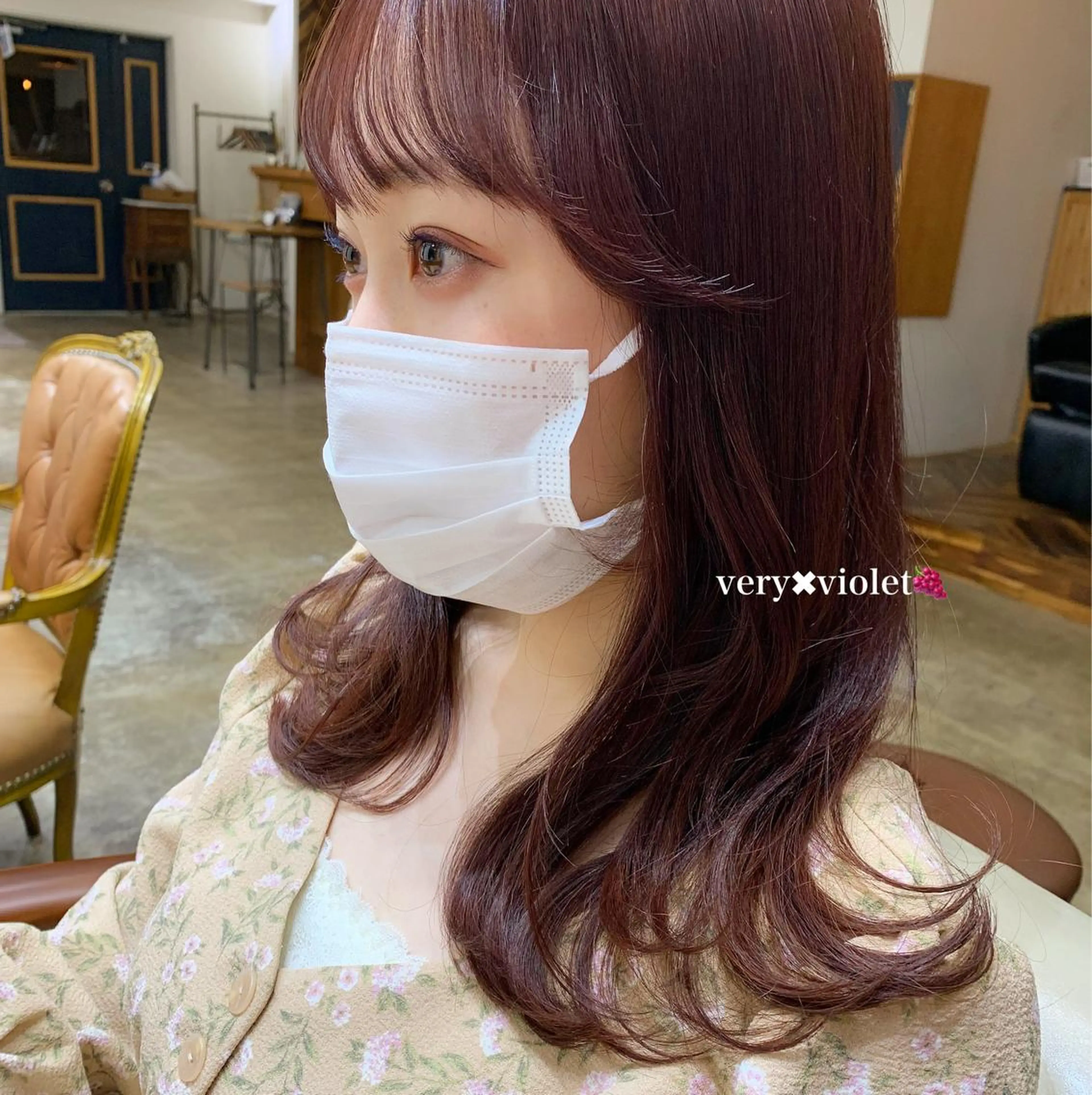 ロング カラー バイオレットカラー レイヤーカット park theSTANDARD所属・HARUKA ♡モデル募集中♡のヘアスタイル