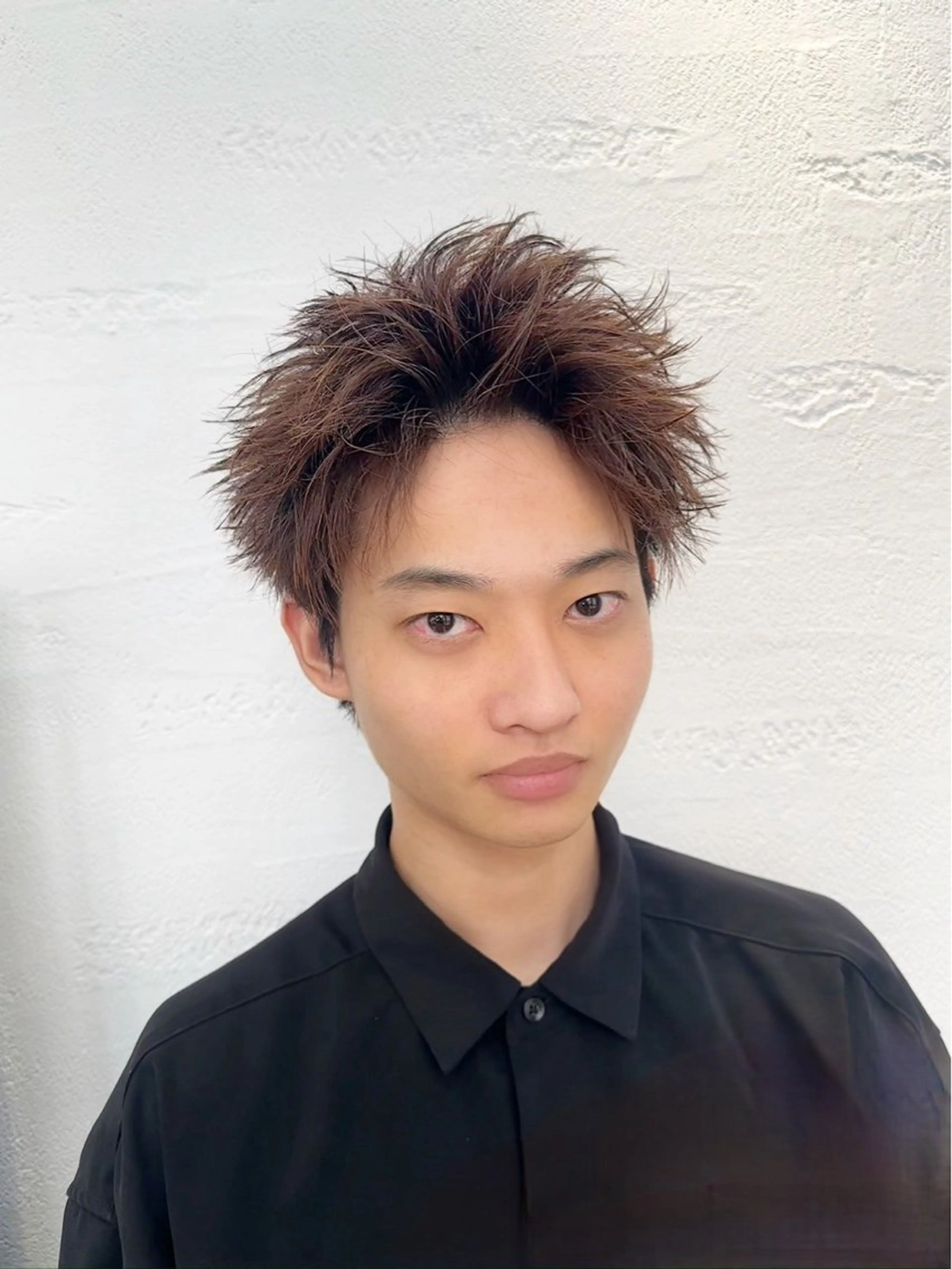 メンズ スパイキーショート メンズ専門/パーマ 特化/栄/北出瑞貴のヘアスタイル