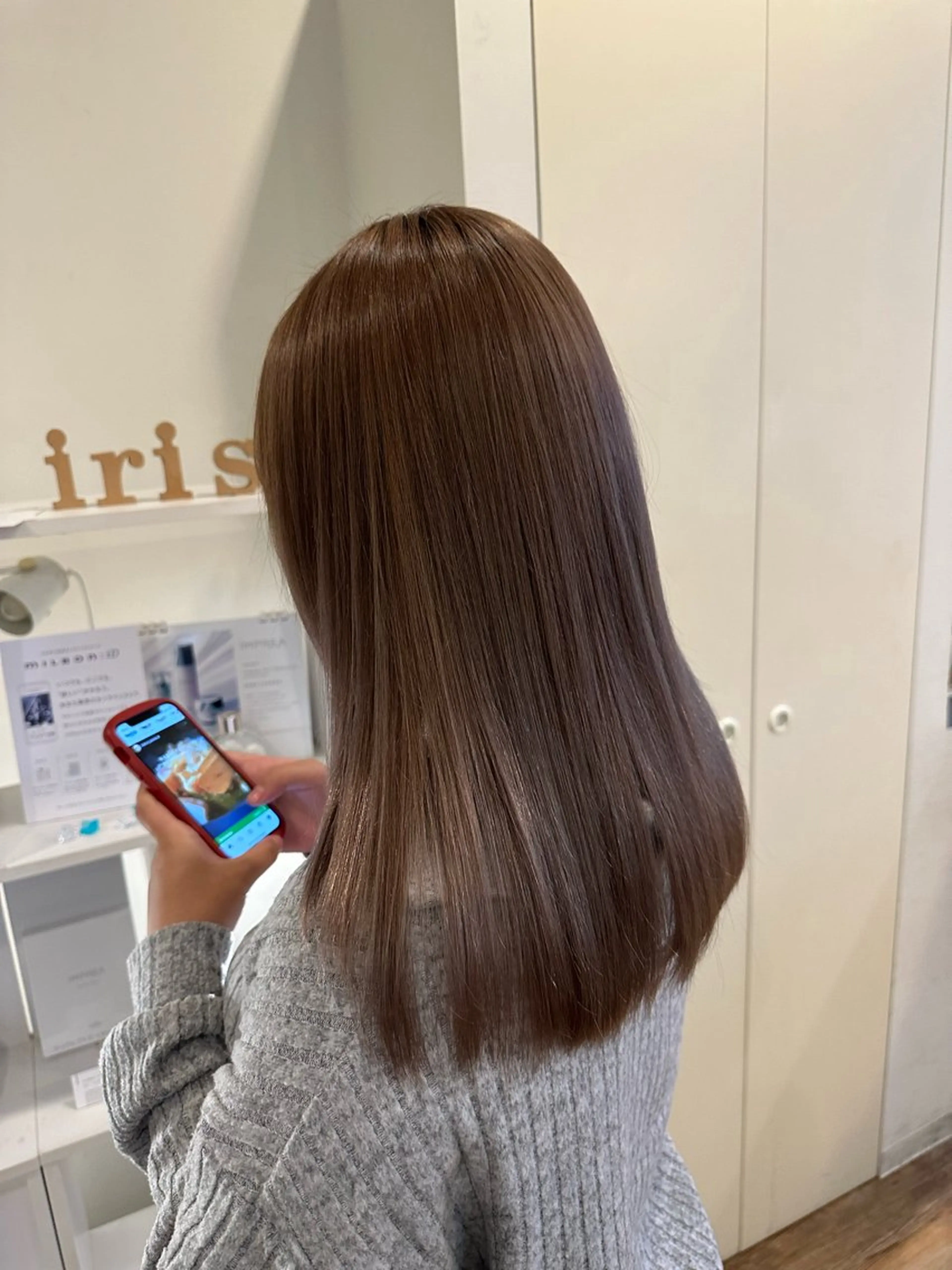 セミロング カラー ヘアアレンジ ueki ayaneのヘアスタイル