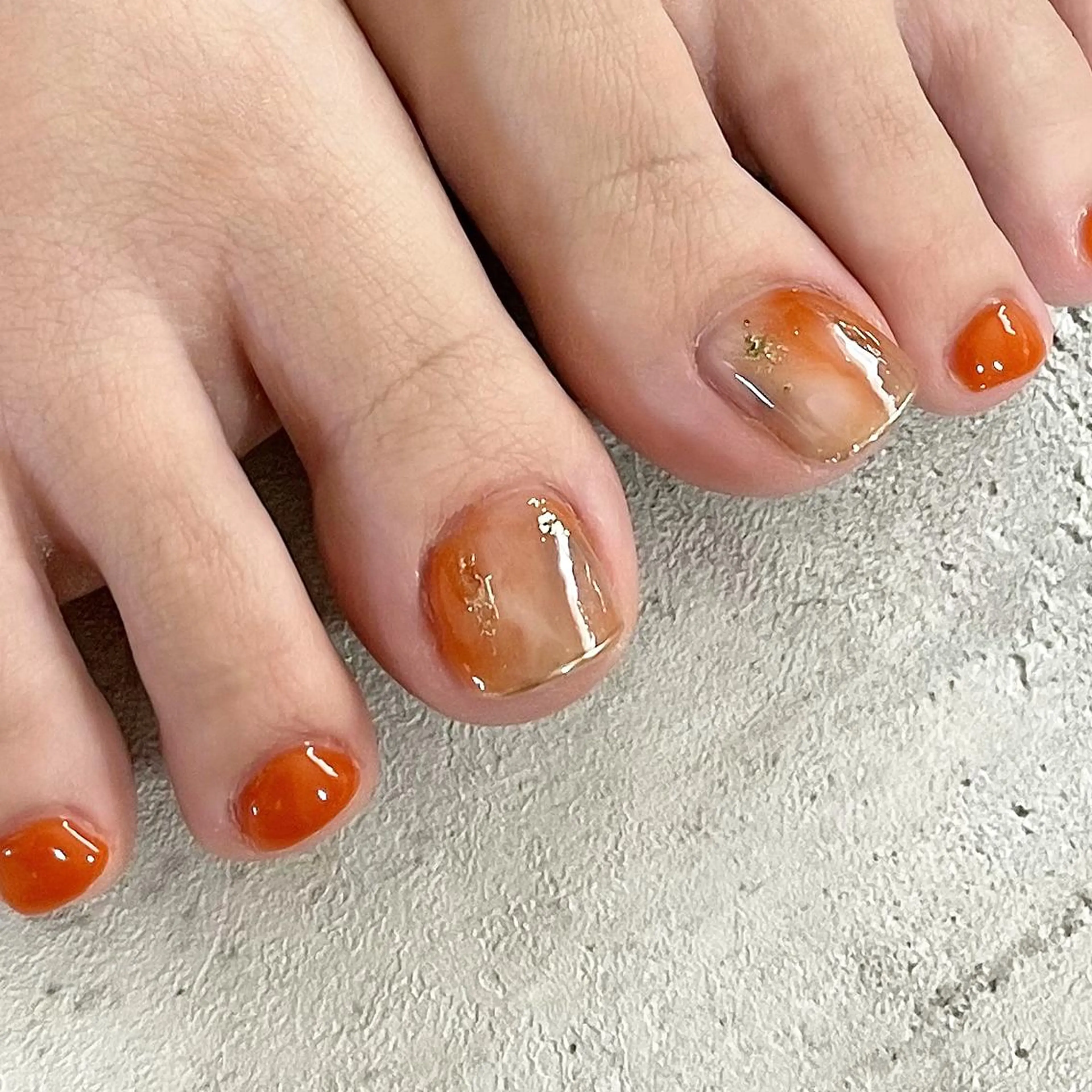 ネイル フットネイル ジェルネイル 東 千夏のネイルデザイン