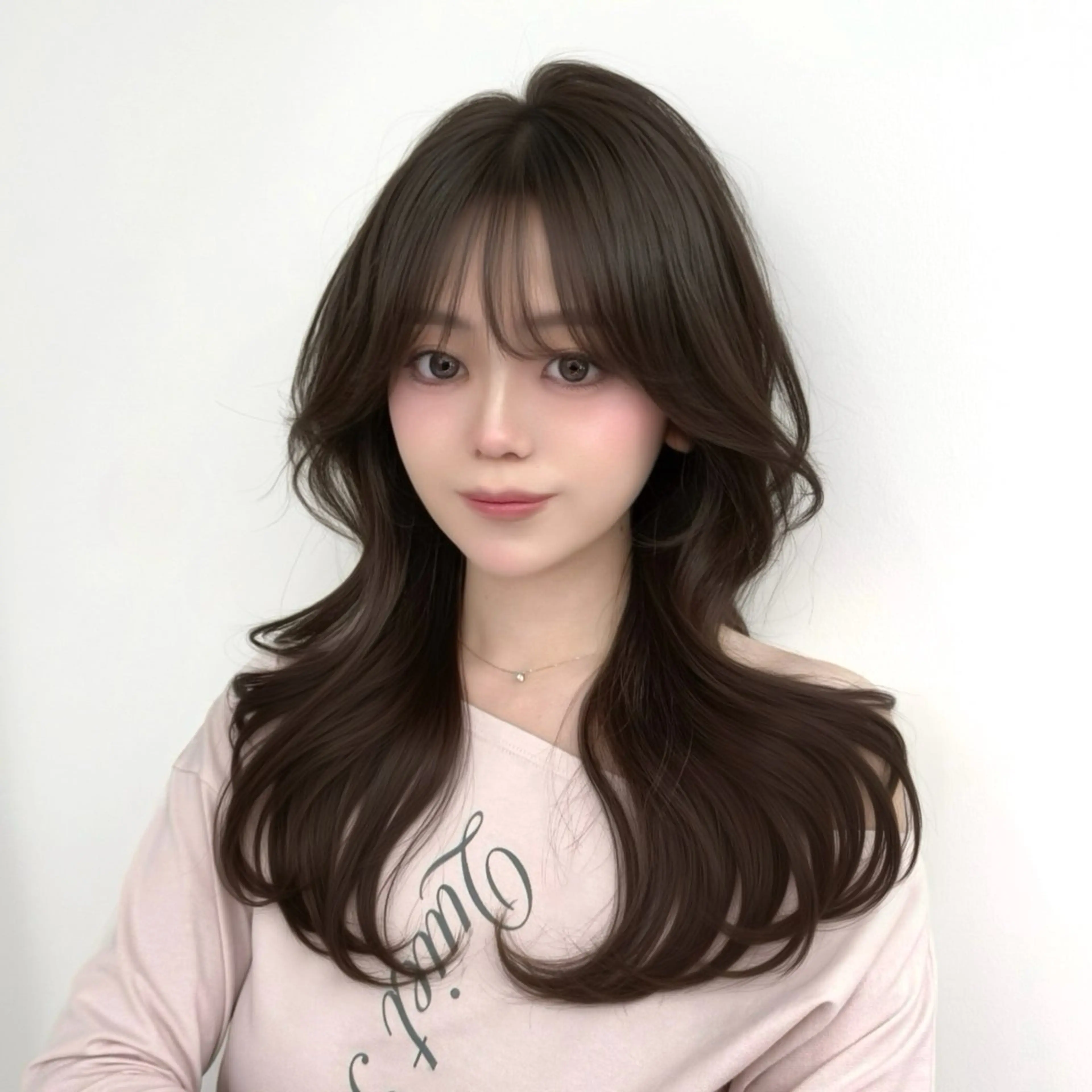 ロング カラー くびれヘア 髪質改善 韓国風ヘア レイヤーカット 似合わせカット カット ヘアカラー トリートメント 韓国ヘア🇰🇷× 髪質改善🫧テルのヘアスタイル