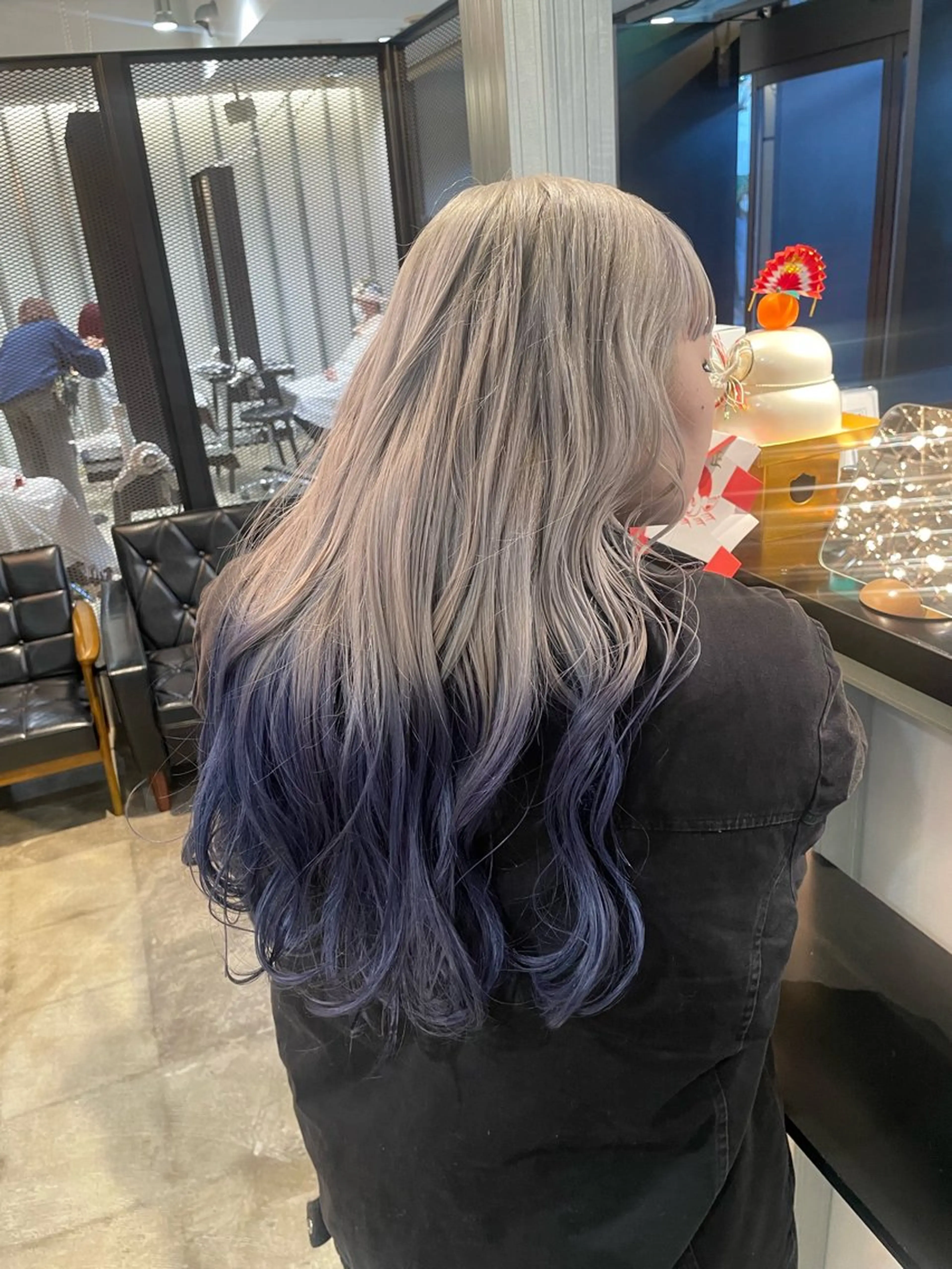 ロング カラー ウルフ/似合わせ レイヤー/RIHOのヘアスタイル