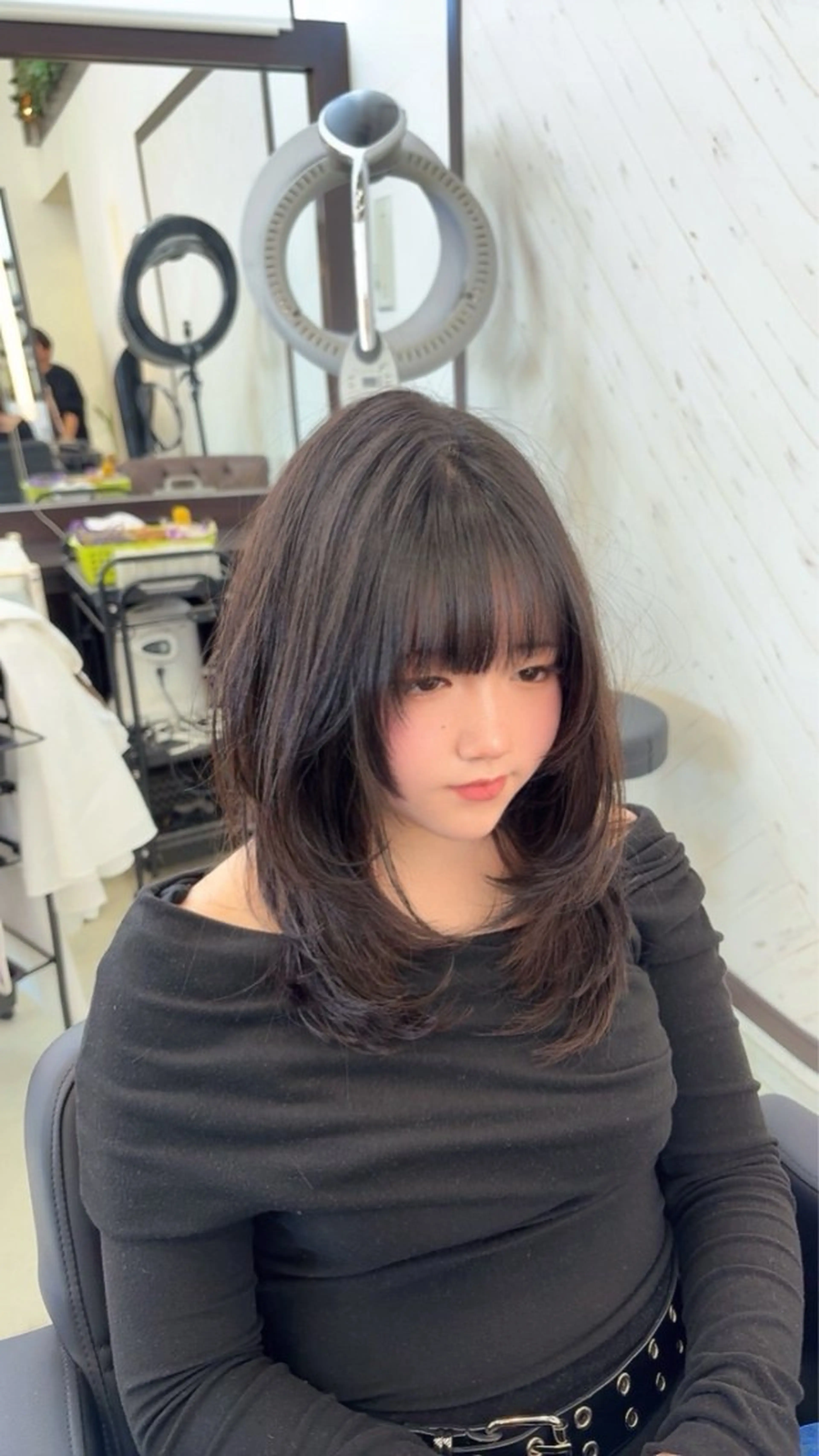 ミディアム ハッシュカット カット 福田 宗幸のヘアスタイル