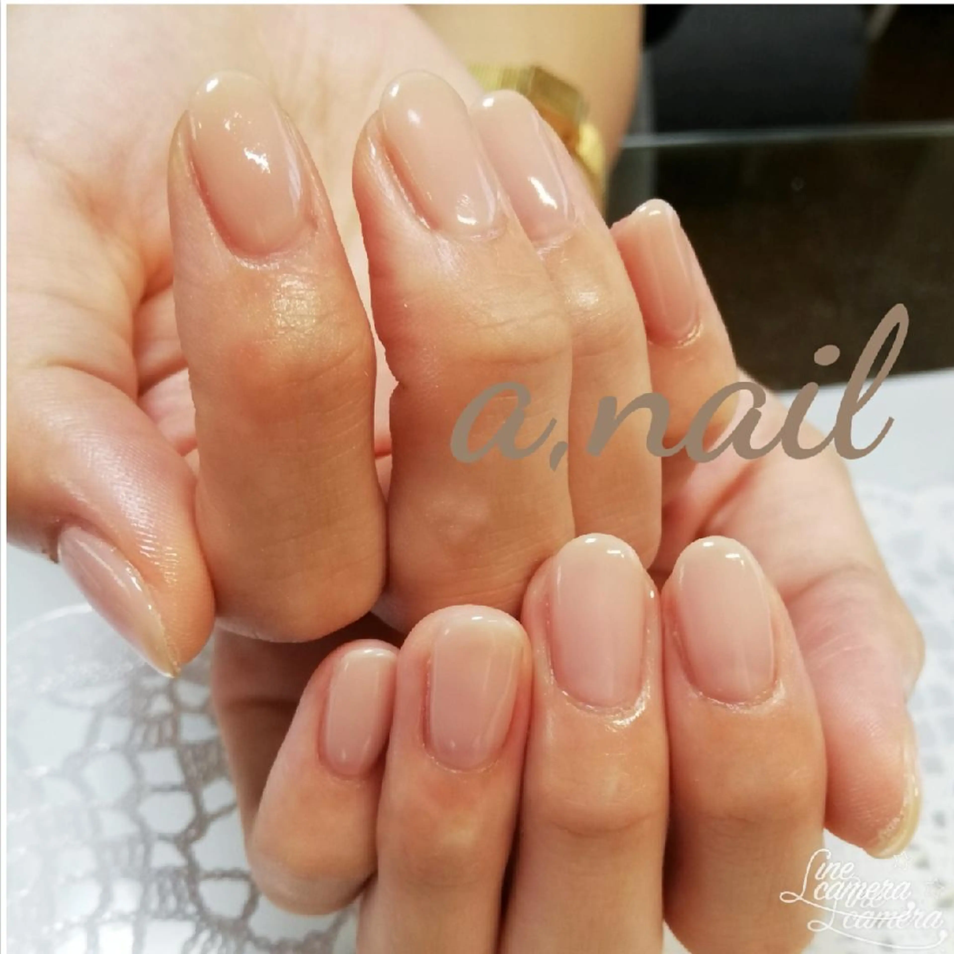 ネイル オフィスネイル ピンク ネイルサロン エーネイルのネイルデザイン