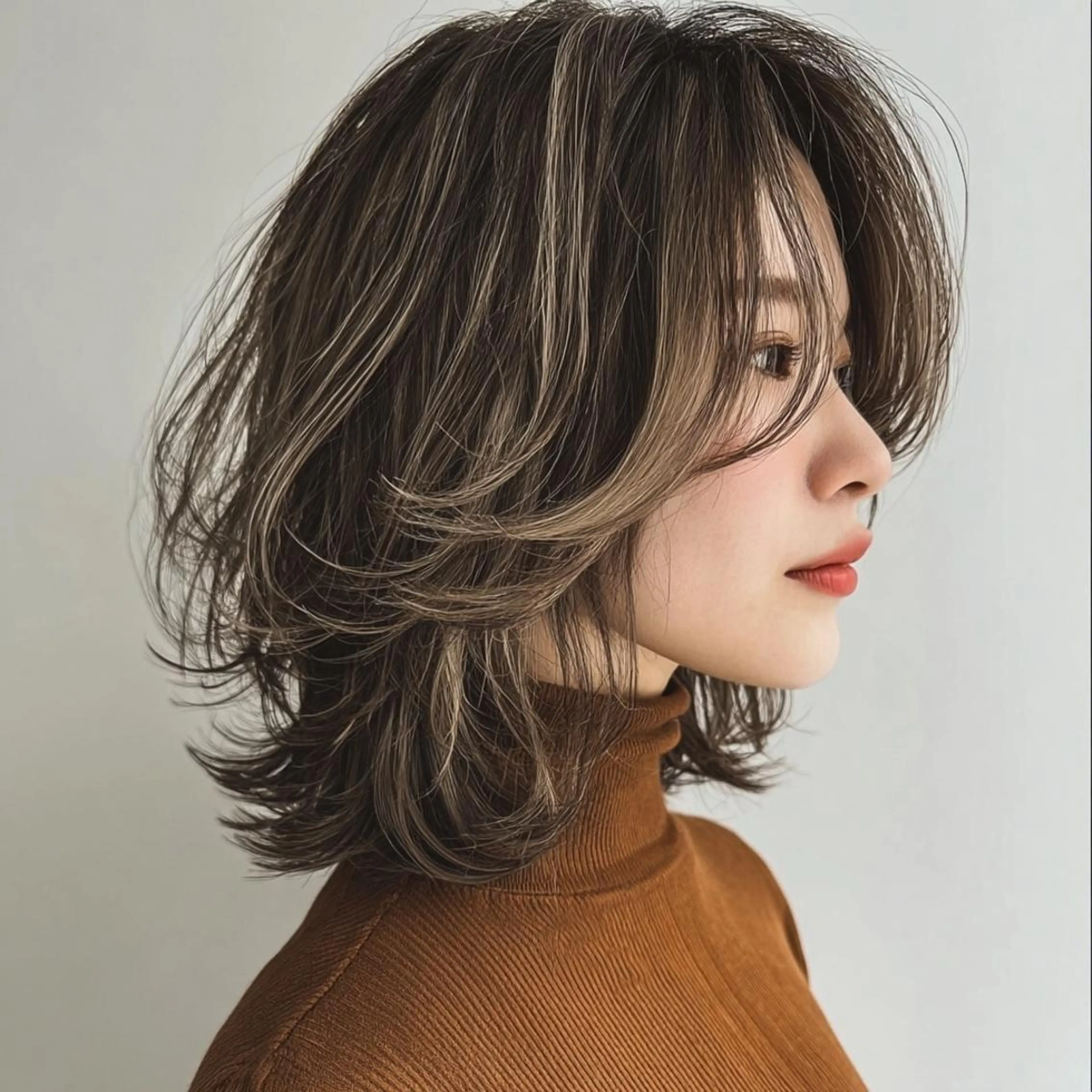 カラー ブリーチなし透明感 カラー✨山仲絢圭のヘアスタイル
