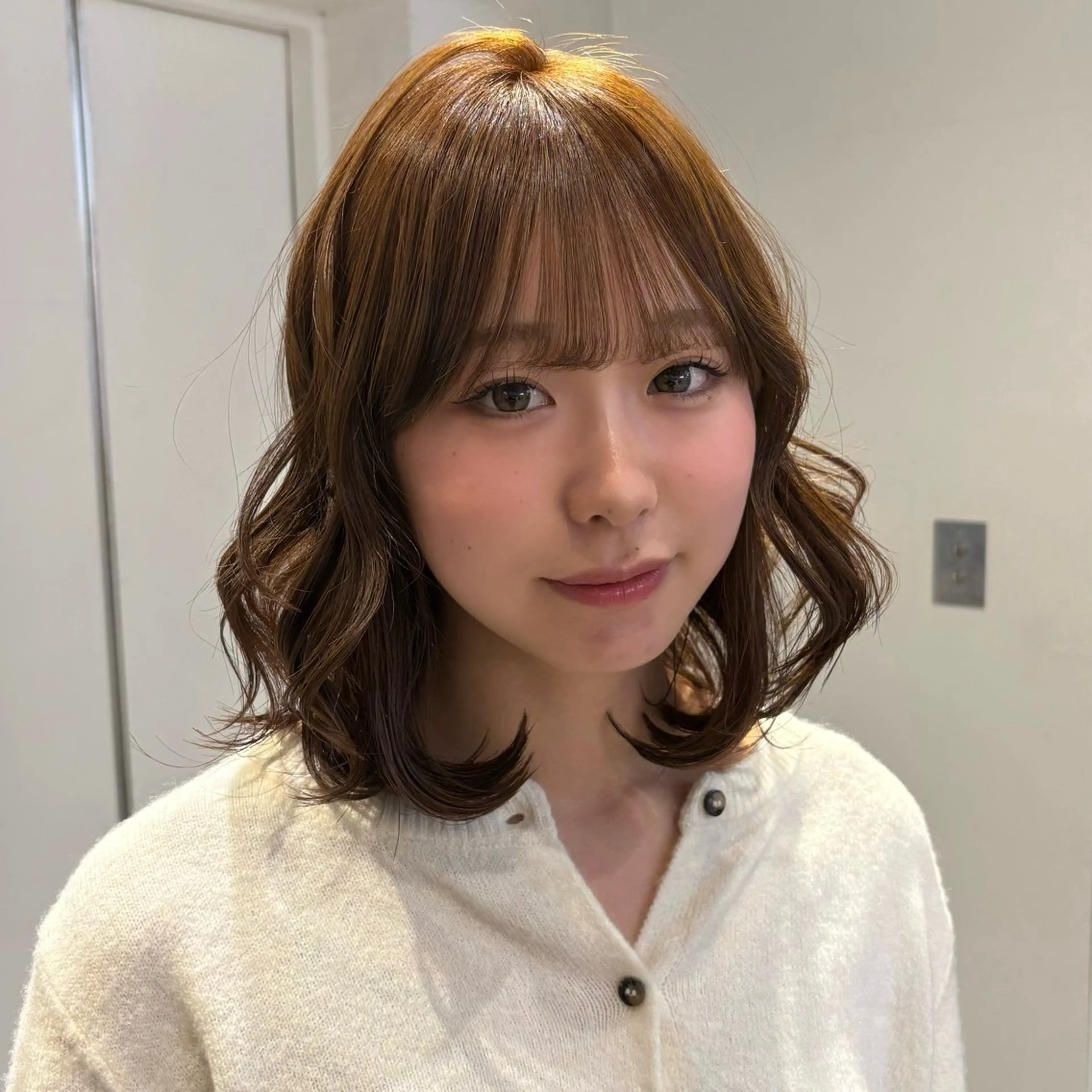 カラー ヘアカラー 透明感カラー/レイヤ ーカットりこ🤎🫧のヘアスタイル