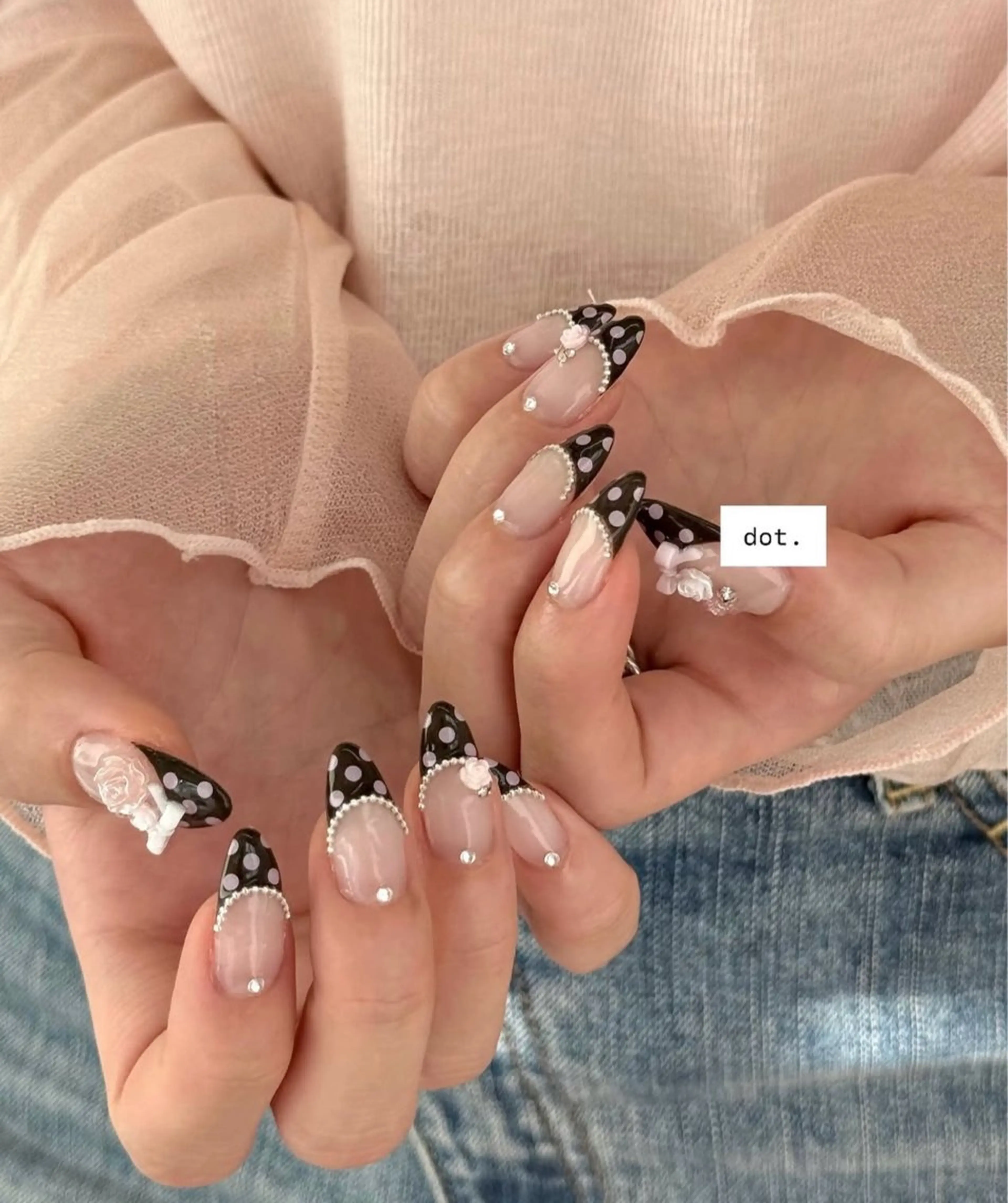 ネイル 韓国ネイル 持ち込み ニュアンスネイル ネイルチップ ハンドネイル TABI ANA.CHUOのネイルデザイン