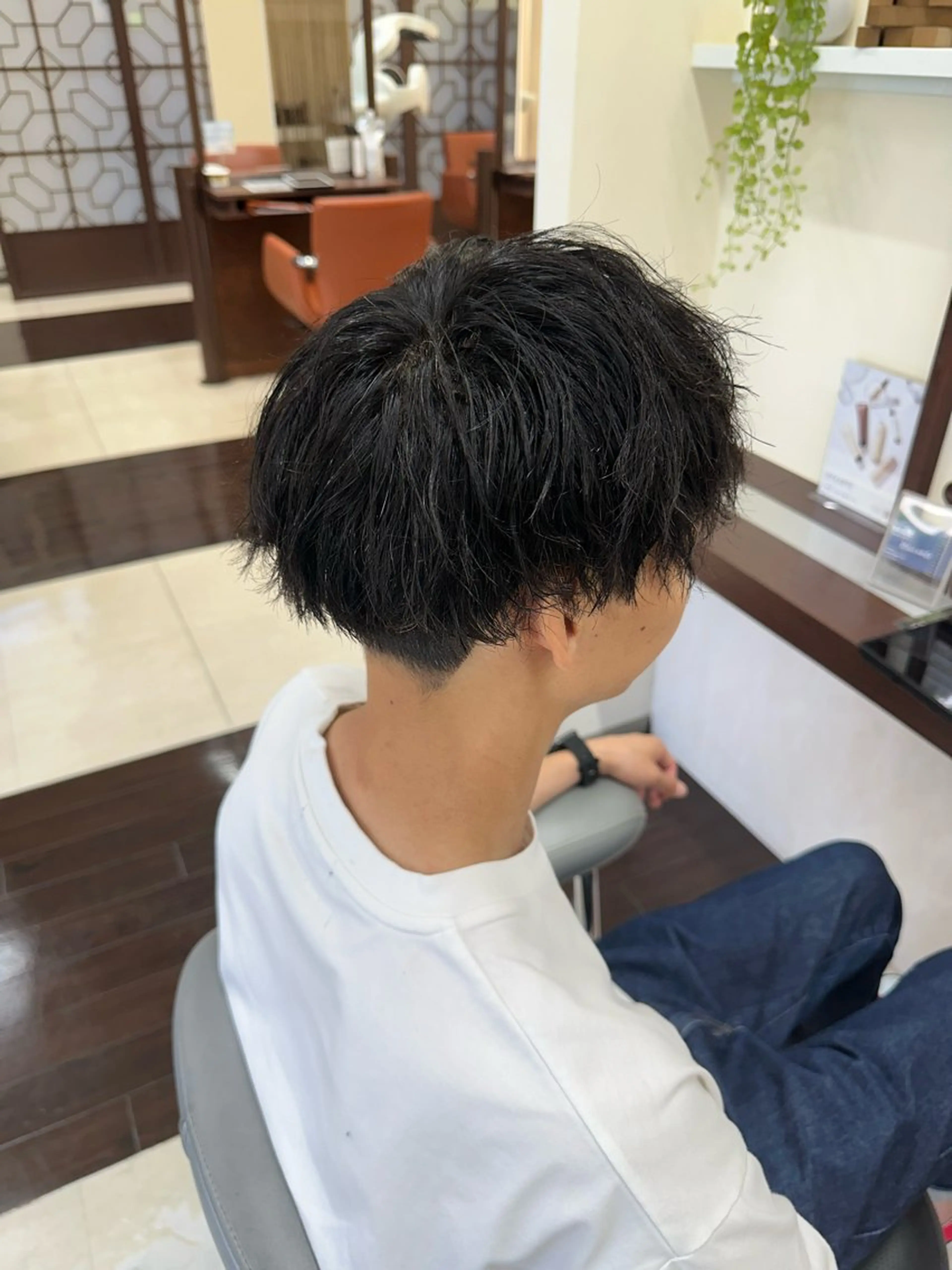 ショート カラー パーマ メンズ メンズパーマ スパイラルパーマ カット ヘアセット 毎月230人担当/ メンズヘア/清和武虎のヘアスタイル