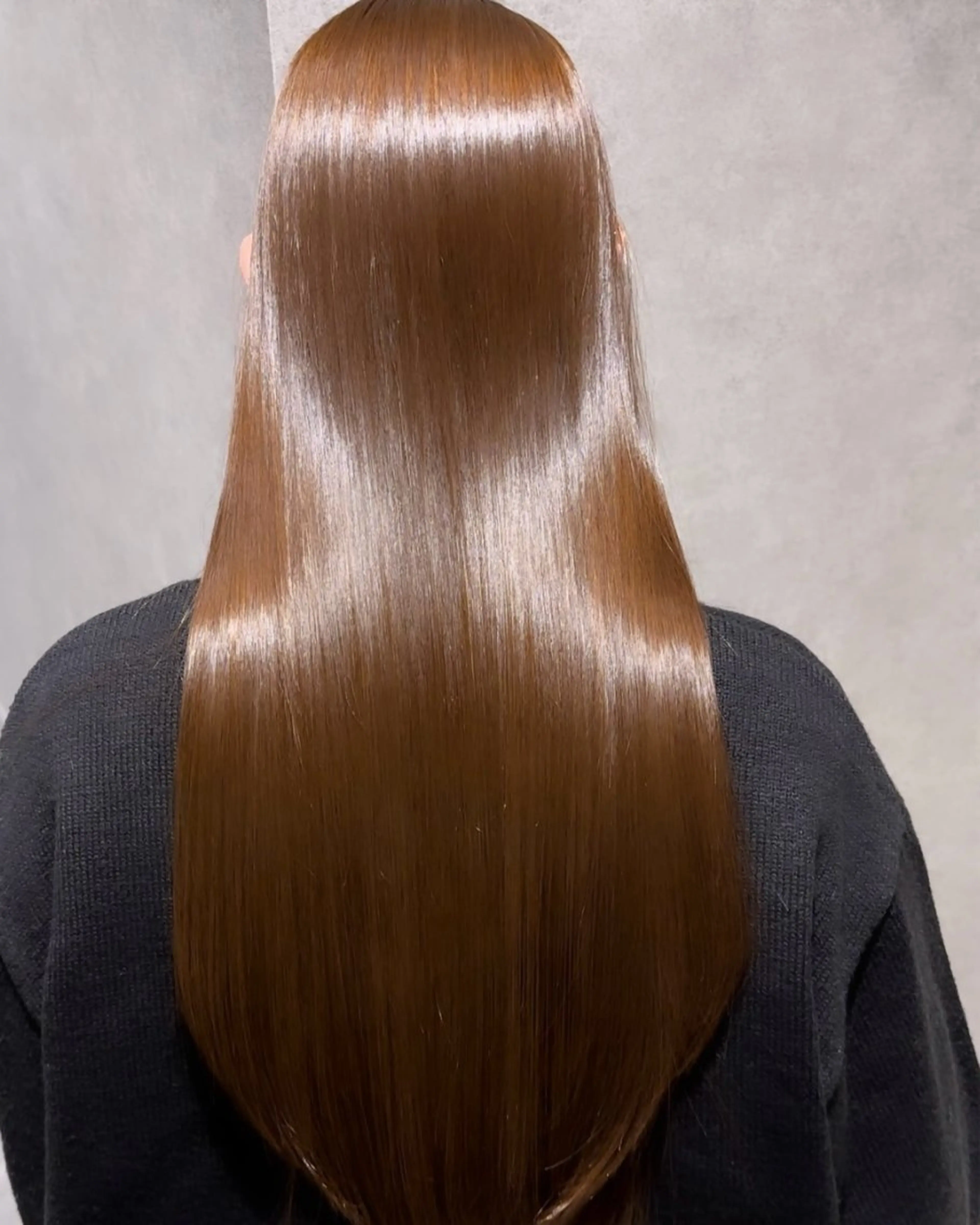 【🫶🏻最高品質⭐︎艶⭐︎潤い⭐︎HAIR🫰🏻】酸性ストレート＋ワンカラー＋カット＋超音波TR★18,900の写真