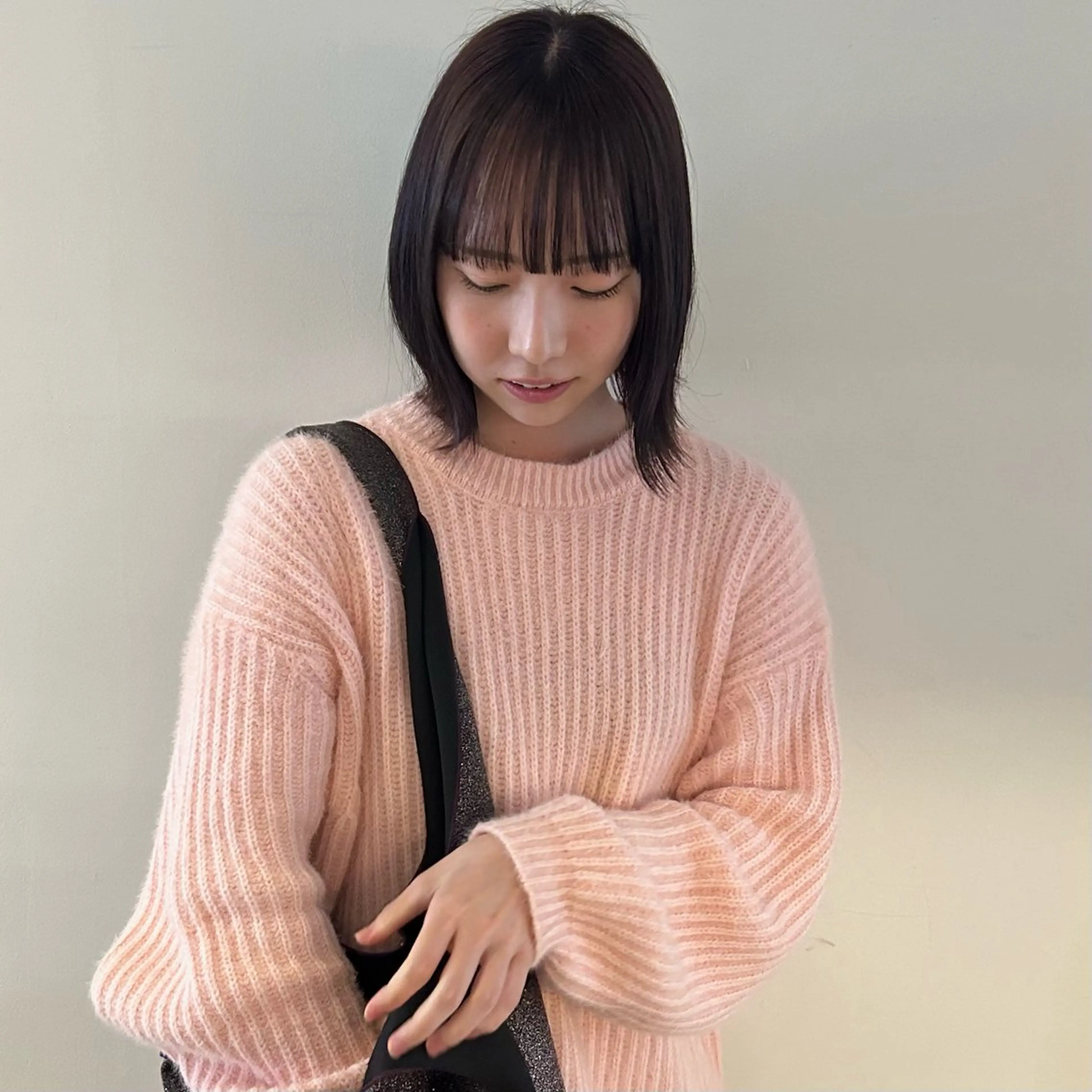 ミディアム カラー ブリーチ ケアブリーチ 透明感カラー ダブルカラー ブリーチなしカラー nonoka オリーブ/グレージュのヘアスタイル