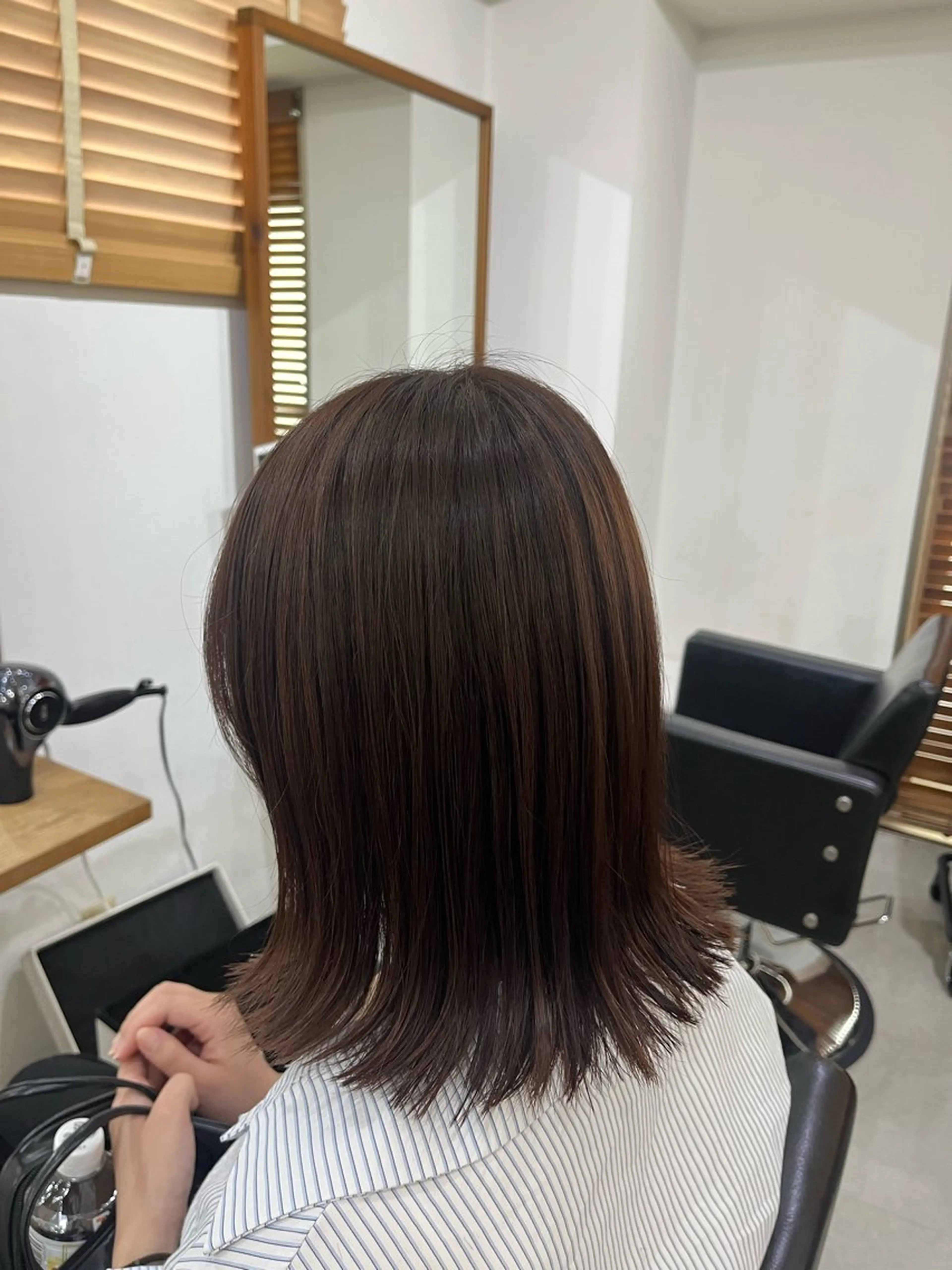 ミディアム カラー ✨🎨ブリーチなし 透明感カラー✨美友のヘアスタイル