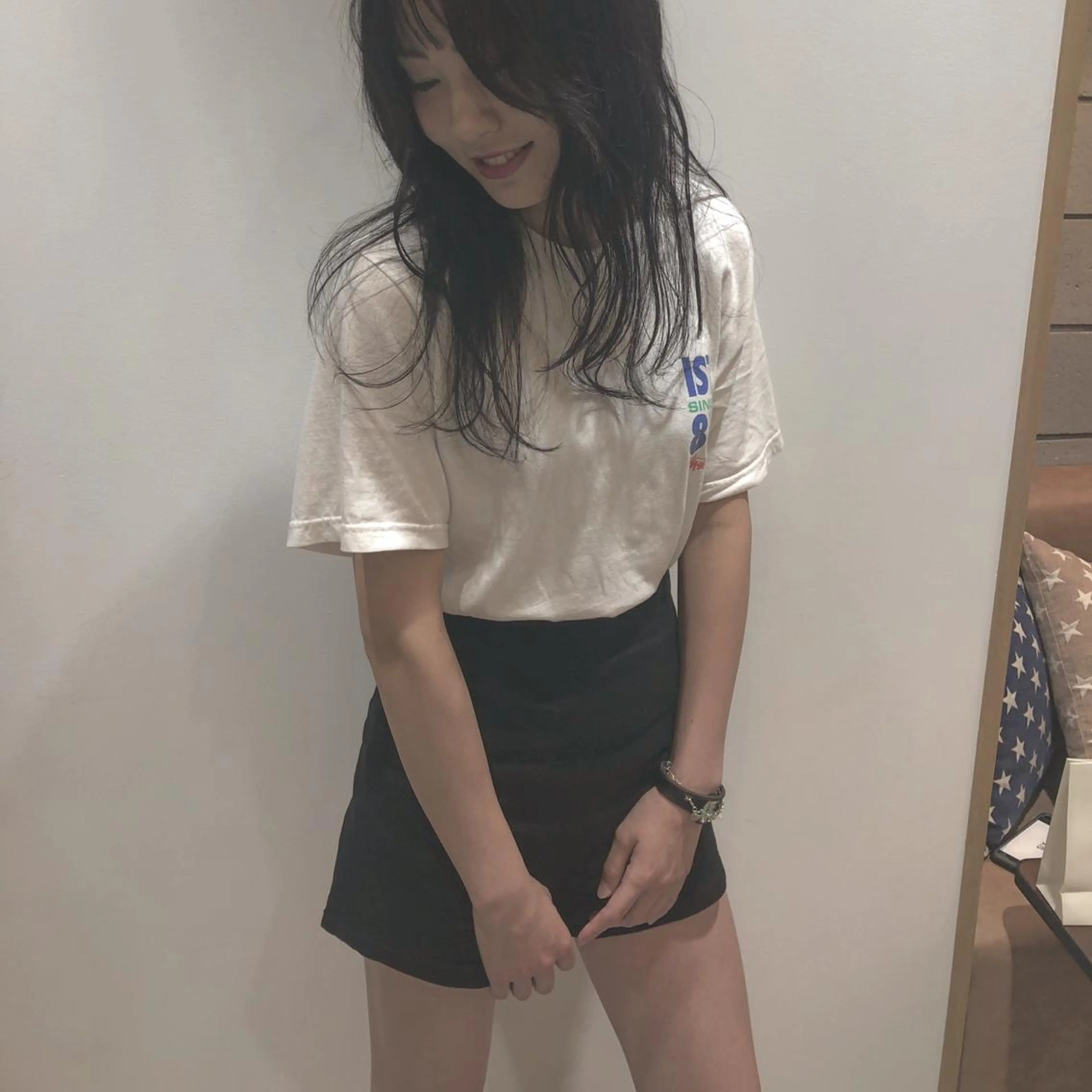 ロング カラー レイヤーカット カット ヘアカラー 江原 彩華のヘアスタイル