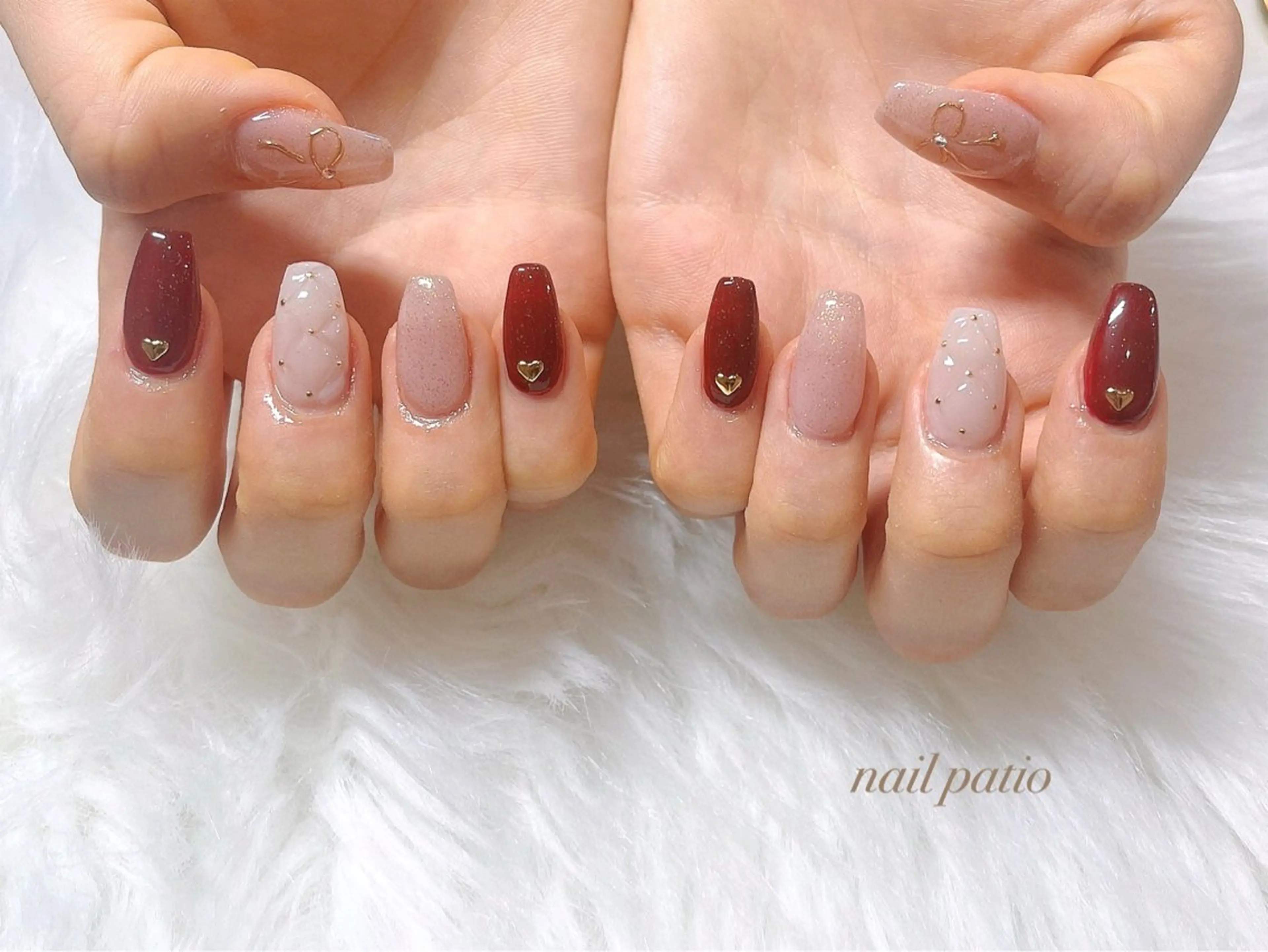 🍒︎アクリルスカルプ10本+デザイン🍒オフなしの写真