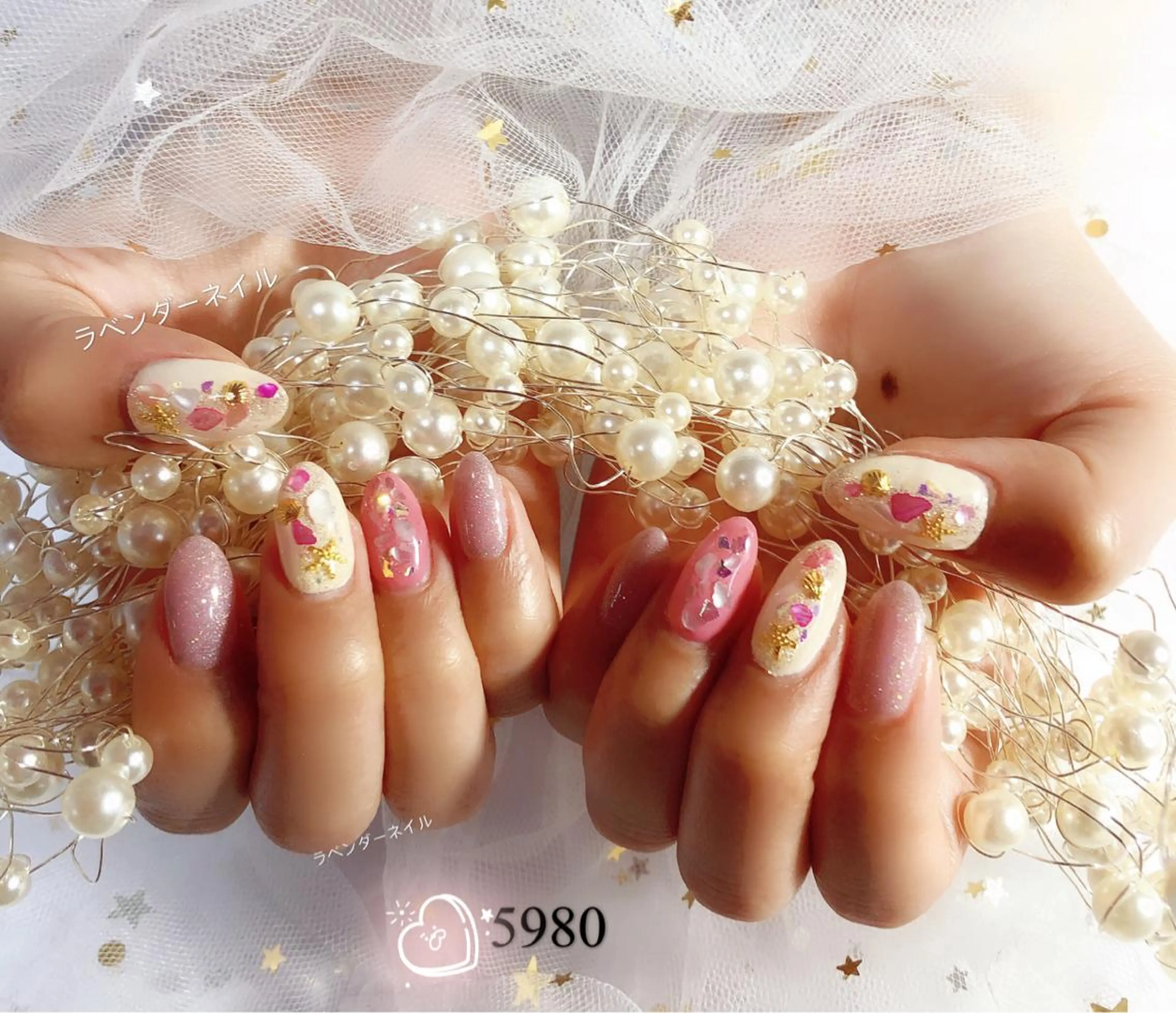 ネイル ラベンダー💖日暮里 ルル💖ネイルのネイルデザイン