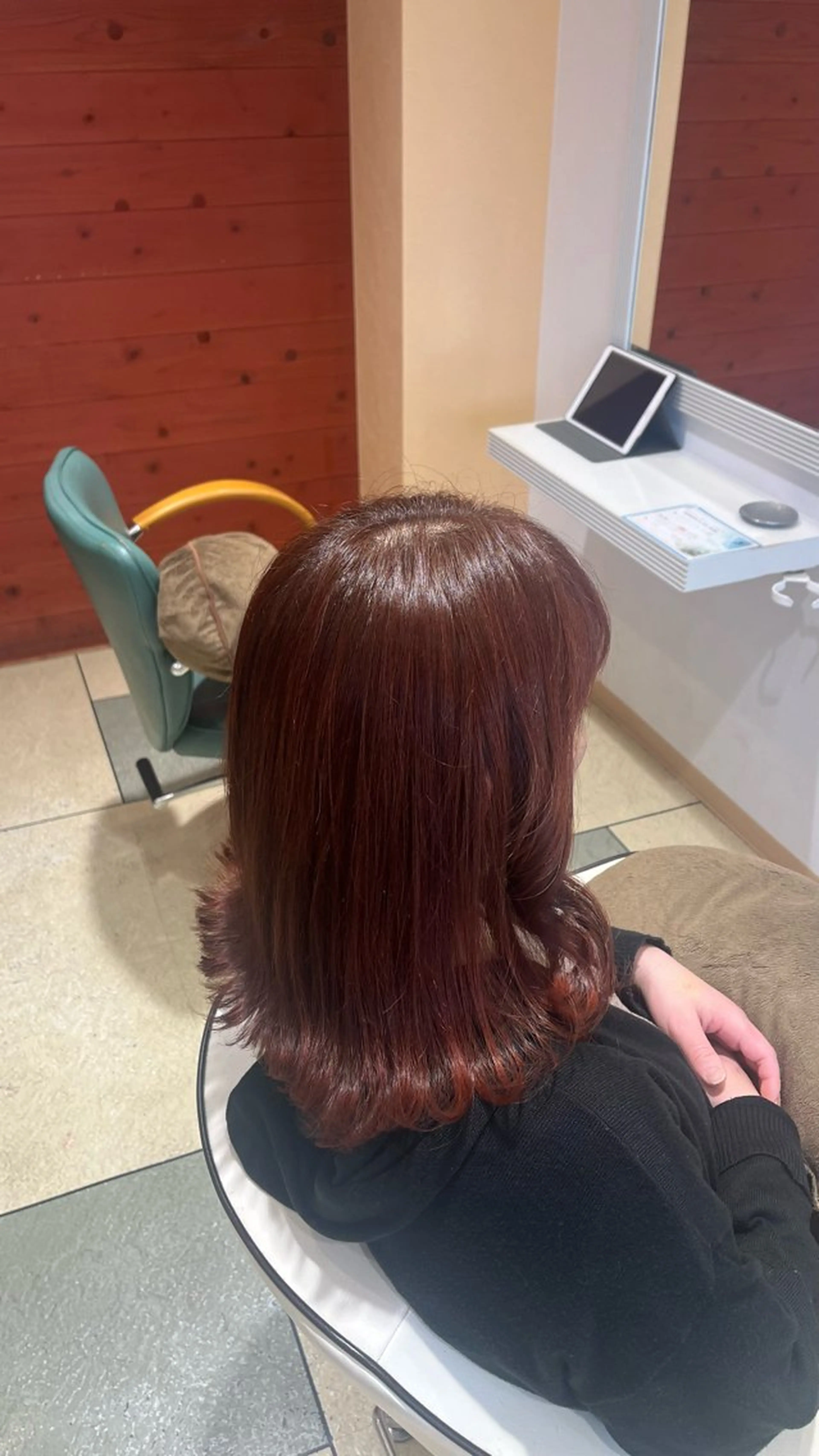 セミロング カット ヘアカラー トリートメント ベージュカラー⌇﻿ くびれヘア.𐙚心音のヘアスタイル