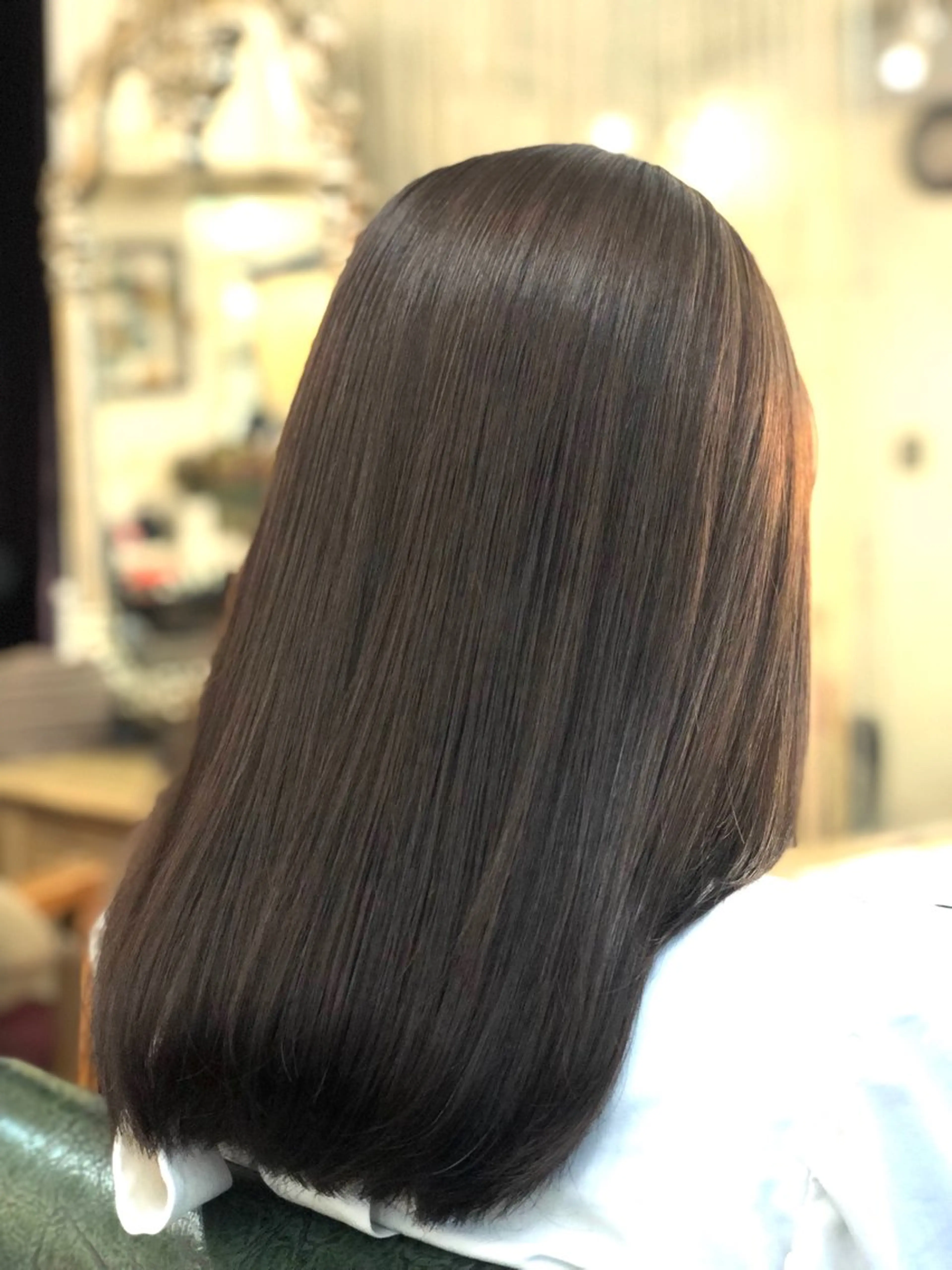 ミディアム ヘアカラー ❤︎大人シック ベージュrihoのヘアスタイル