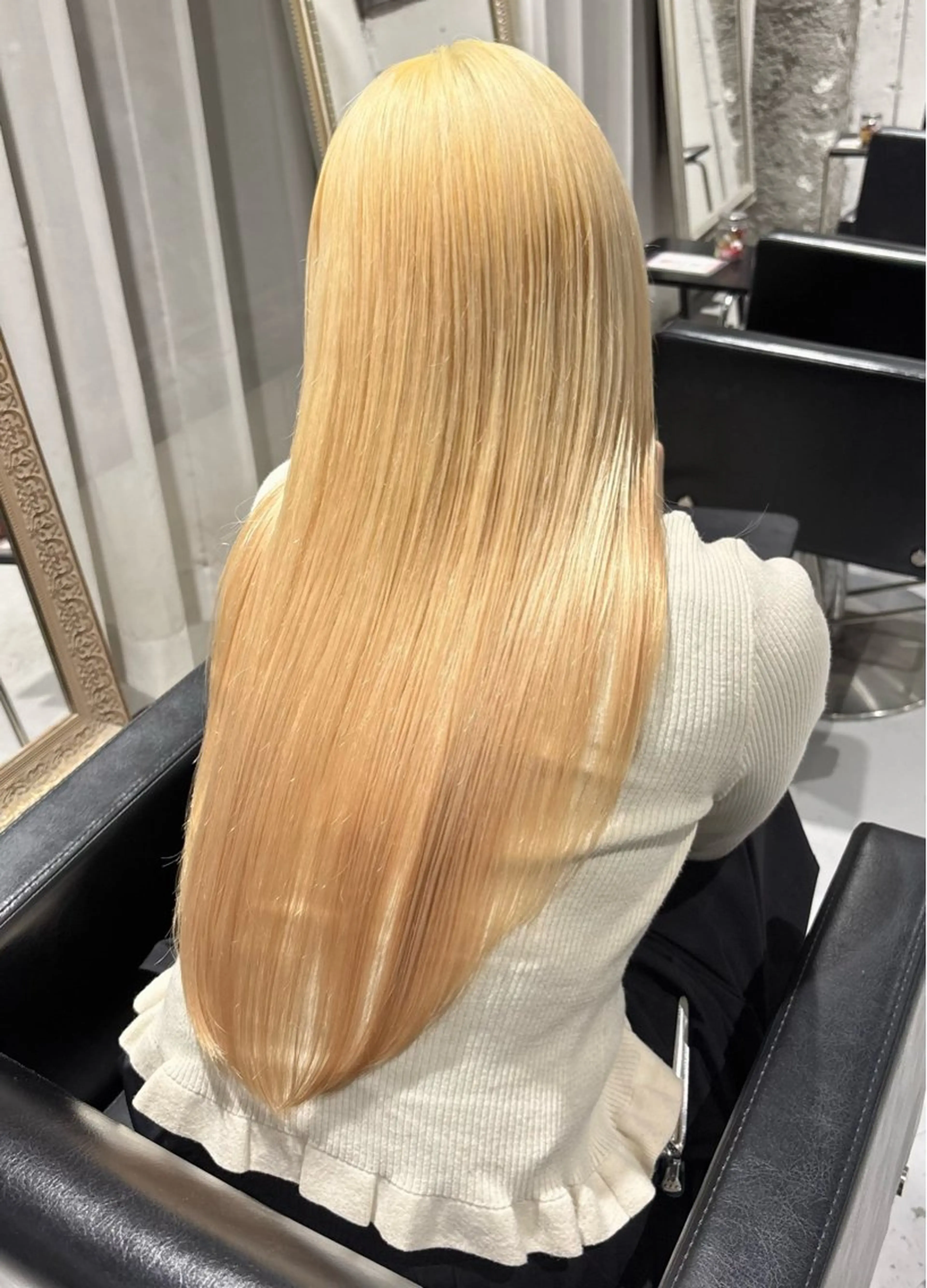 ロング カラー ヘアカラー トリートメント メンズ/ハイトーン 【yoshiki】のヘアスタイル